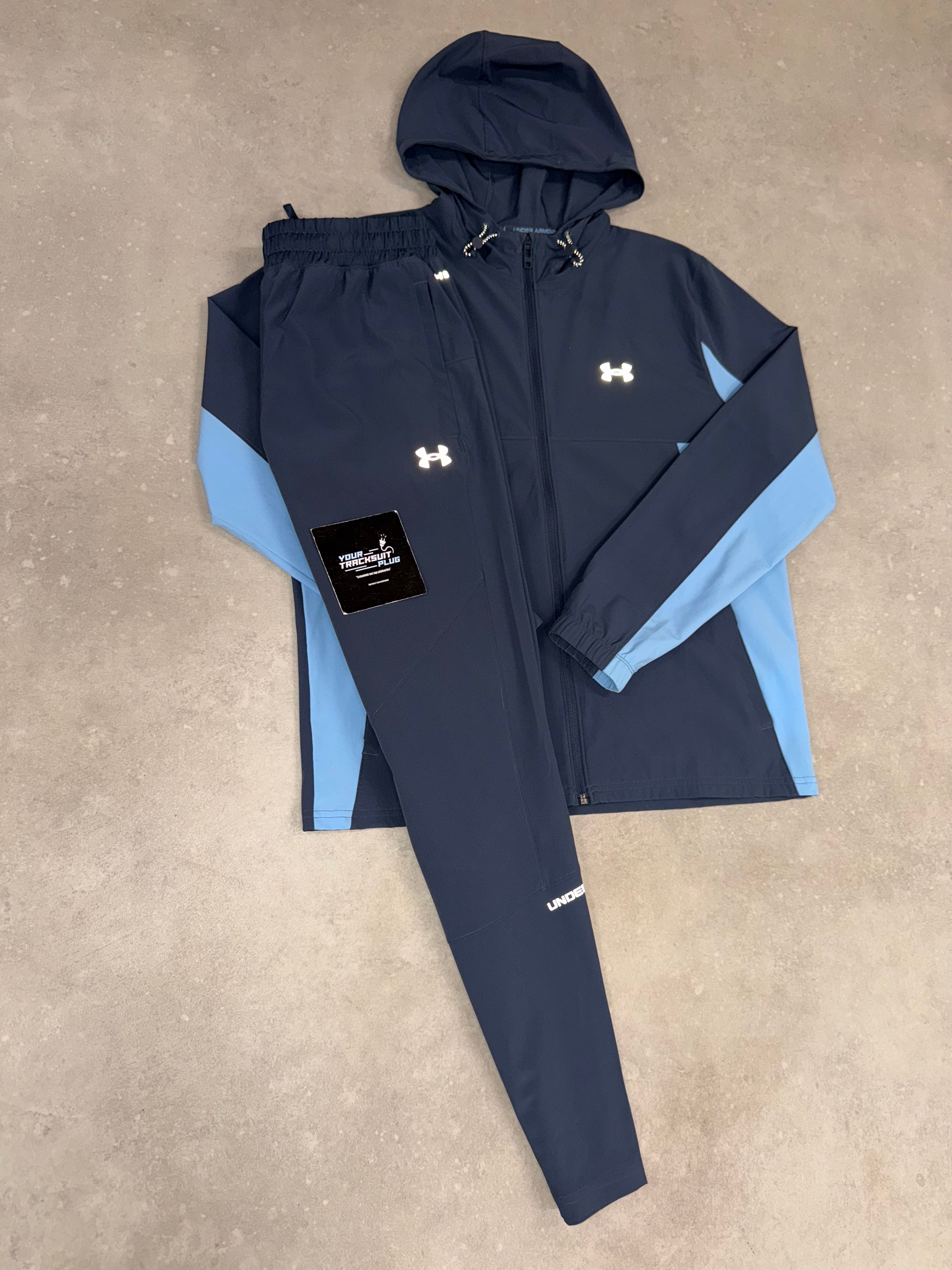 UNDER ARMOUR TRACKSUIT BLUE // THE LATEST