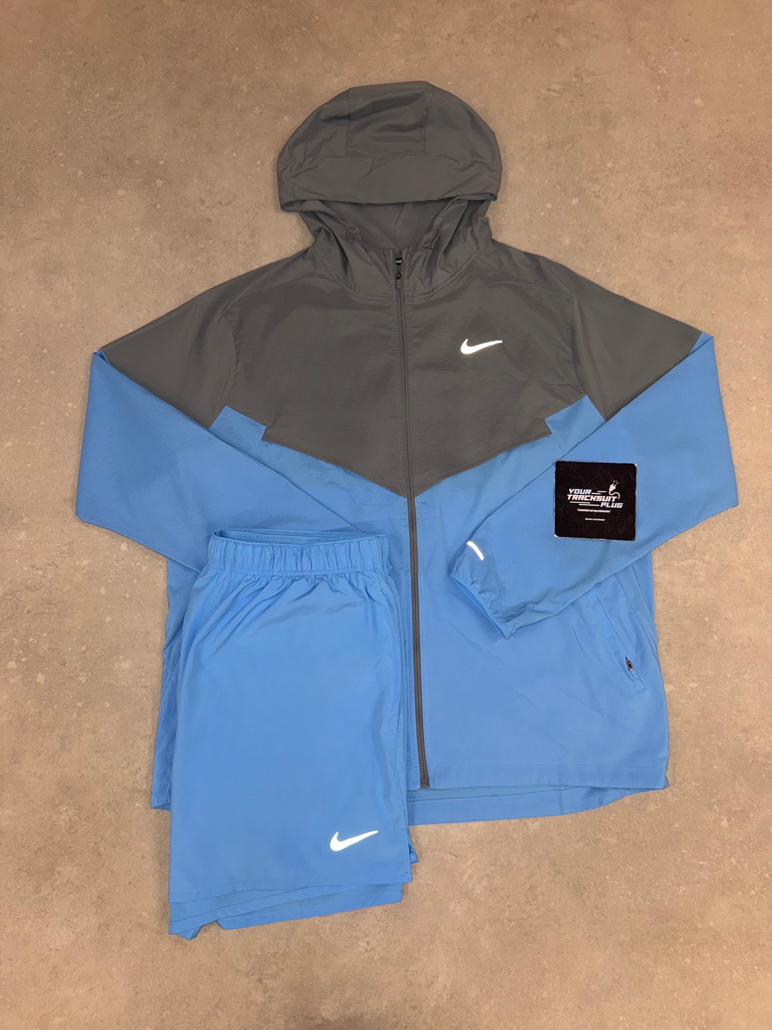 NIKE MILER BLUE & GREY SHORT SET // LIMITED EDITION