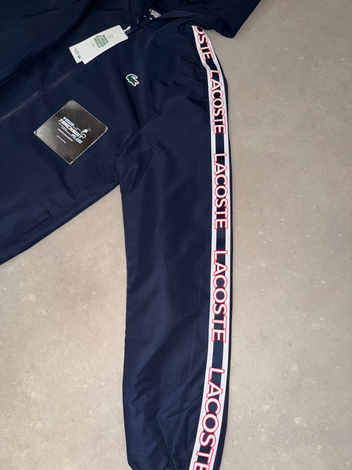LACOSTE TRACKSUIT NAVY BLUE // THE LATEST