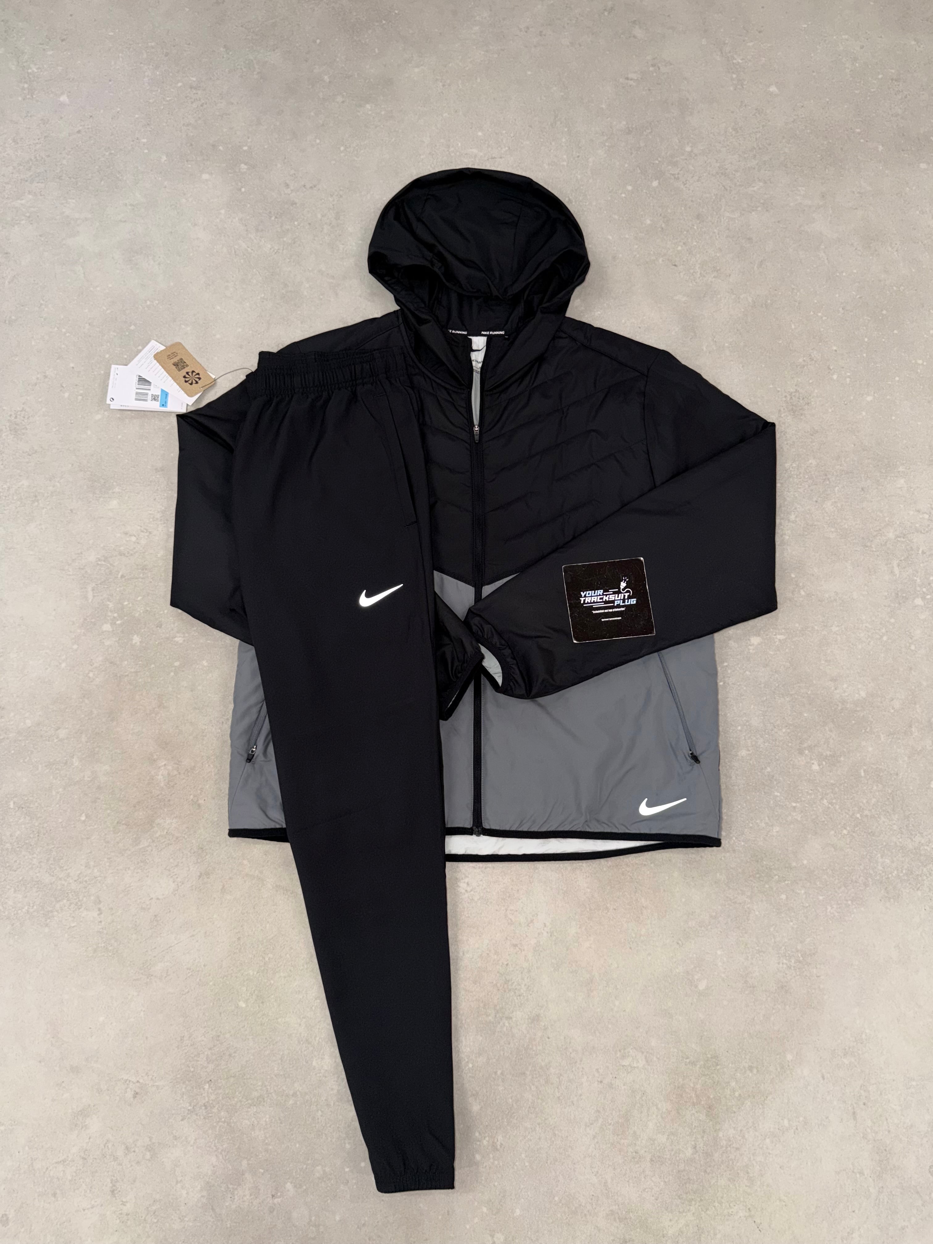 NIKE TRACKSUIT GREY & BLACK // THE LATEST