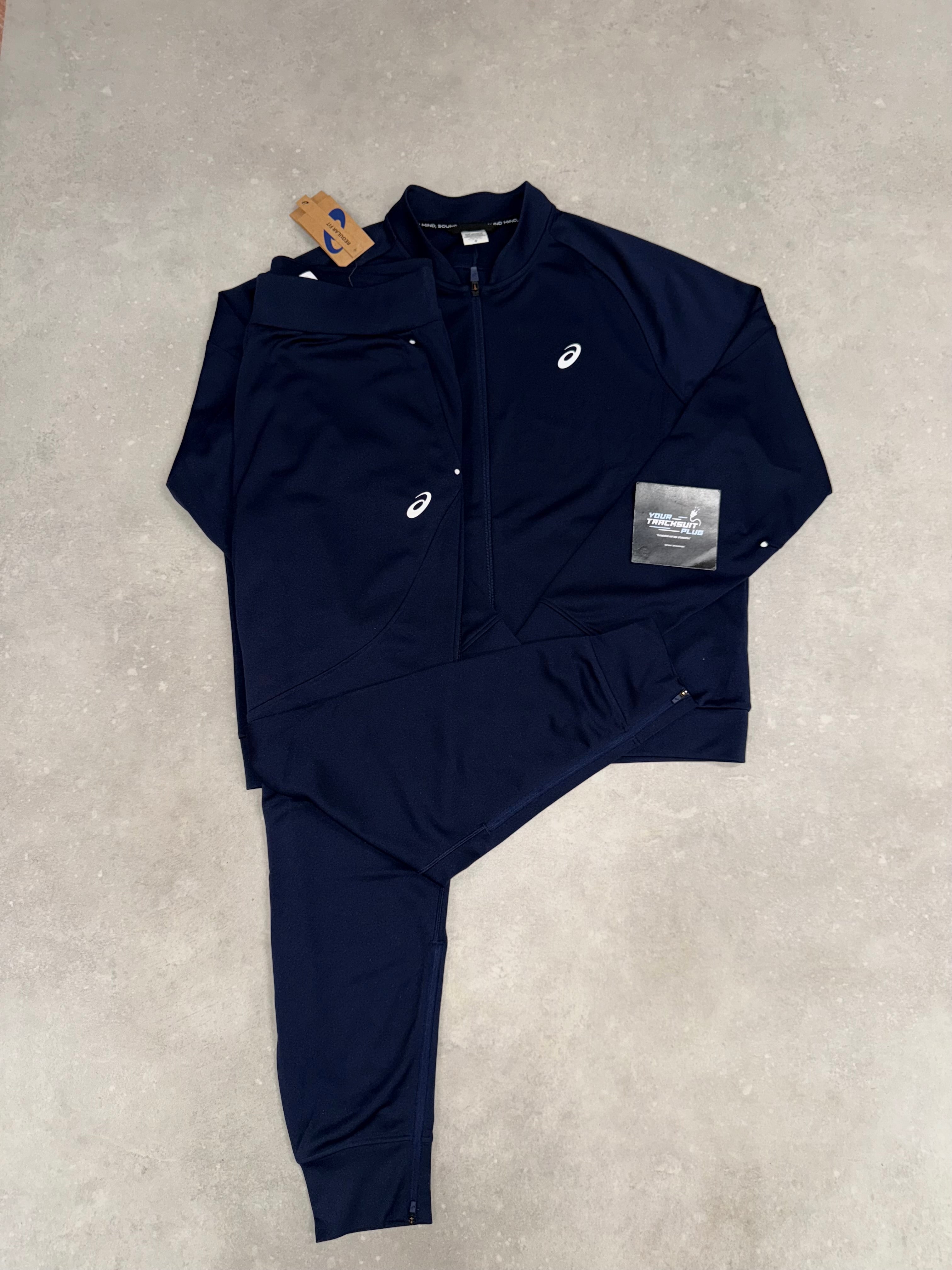 ASICS TRACKSUIT NAVY BLUE