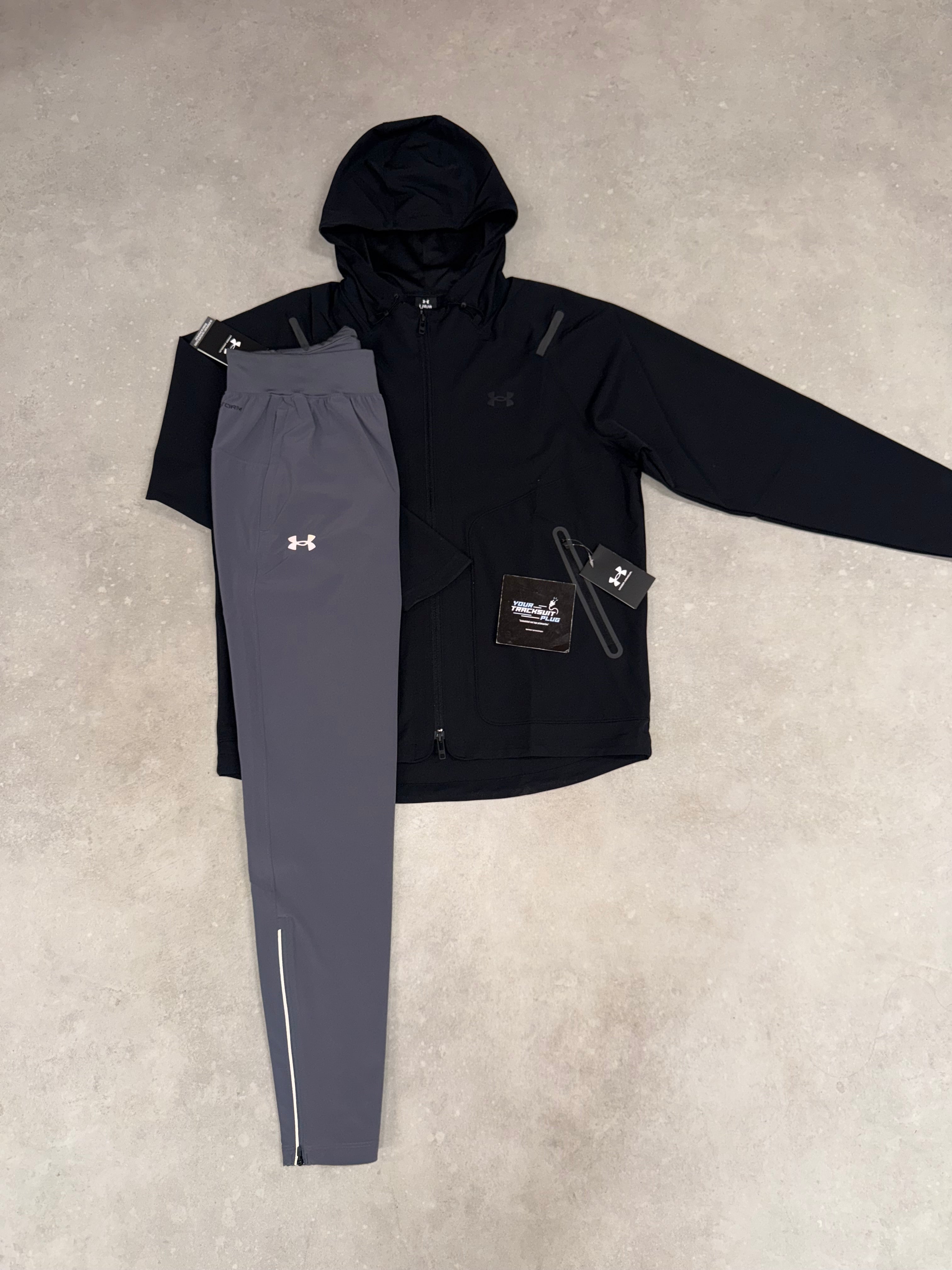 UNDER ARMOUR TRACKSUIT // BLACK & GREY