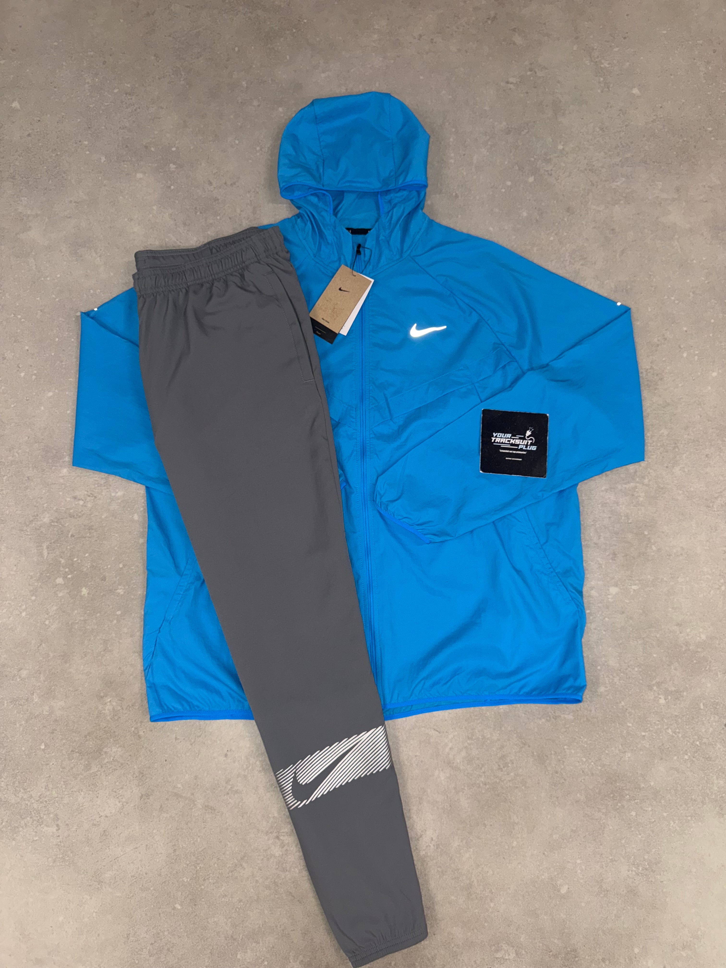NIKE TRACKSUIT BLUE & GREY // THE LATEST