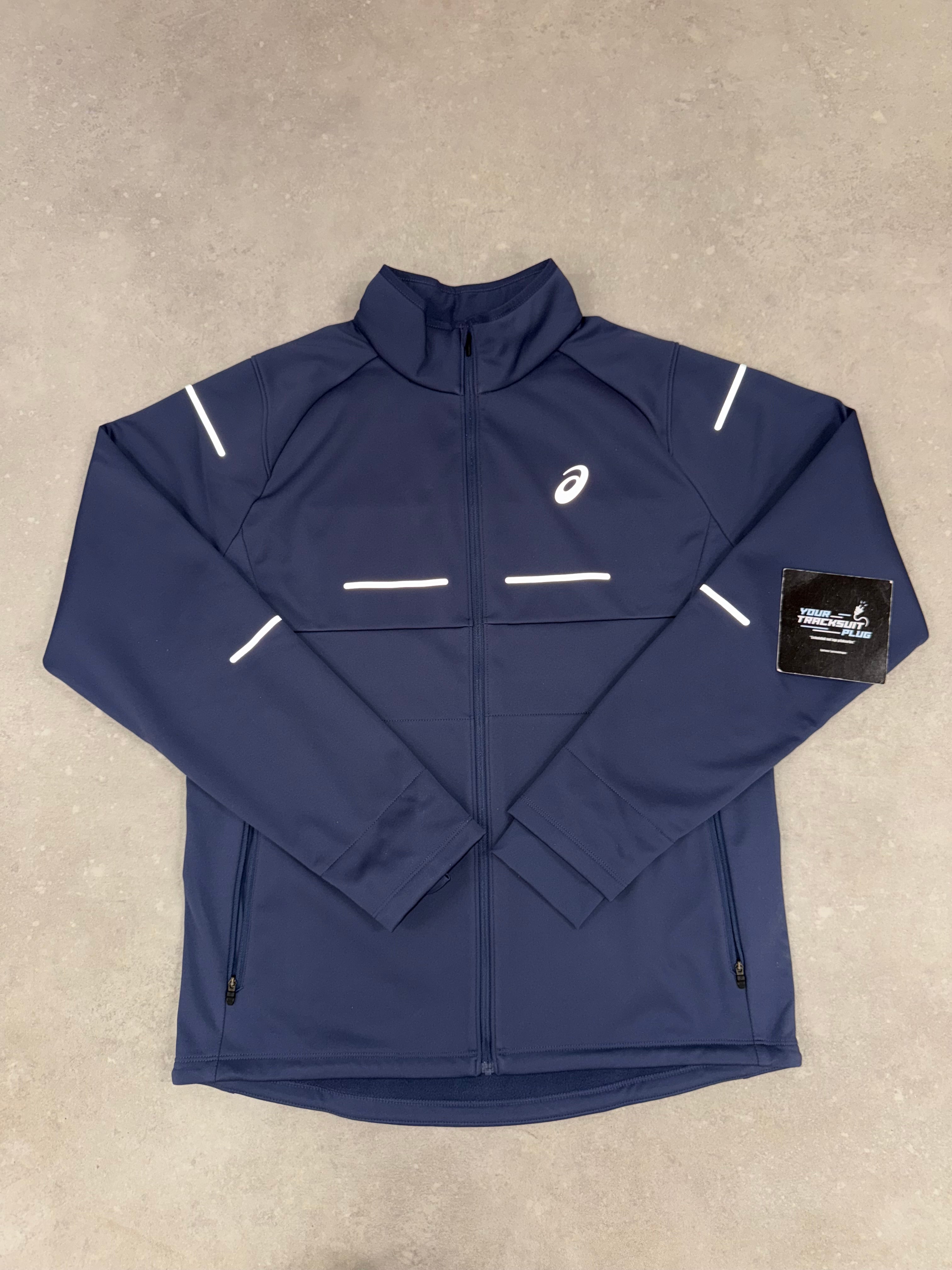 ASICS BLUE & GREY SOFT-SHELL TRACKSUIT // EXCLUSIVE