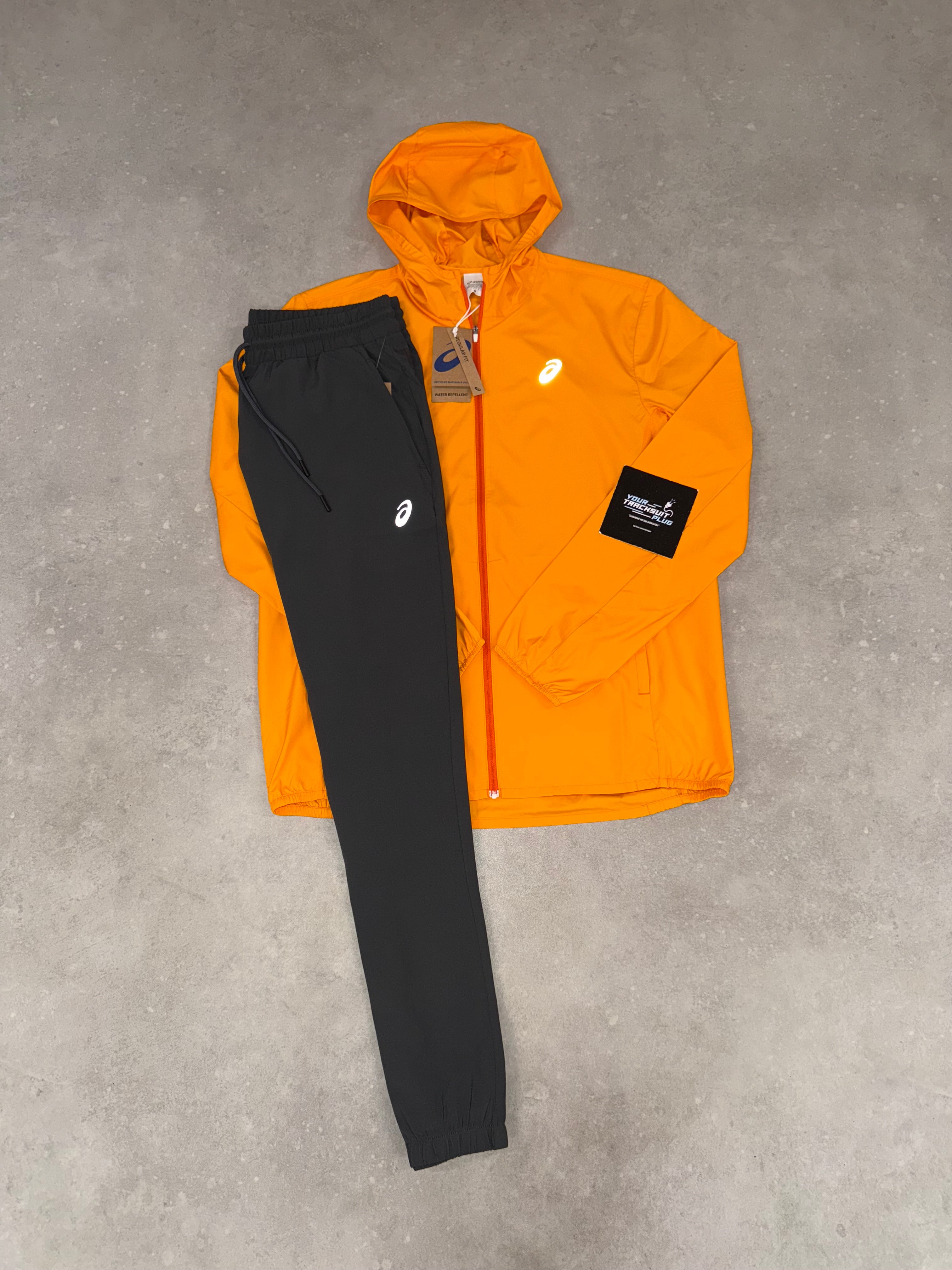 ASICS TRACKSUIT ORANGE & GREY // THE LATEST