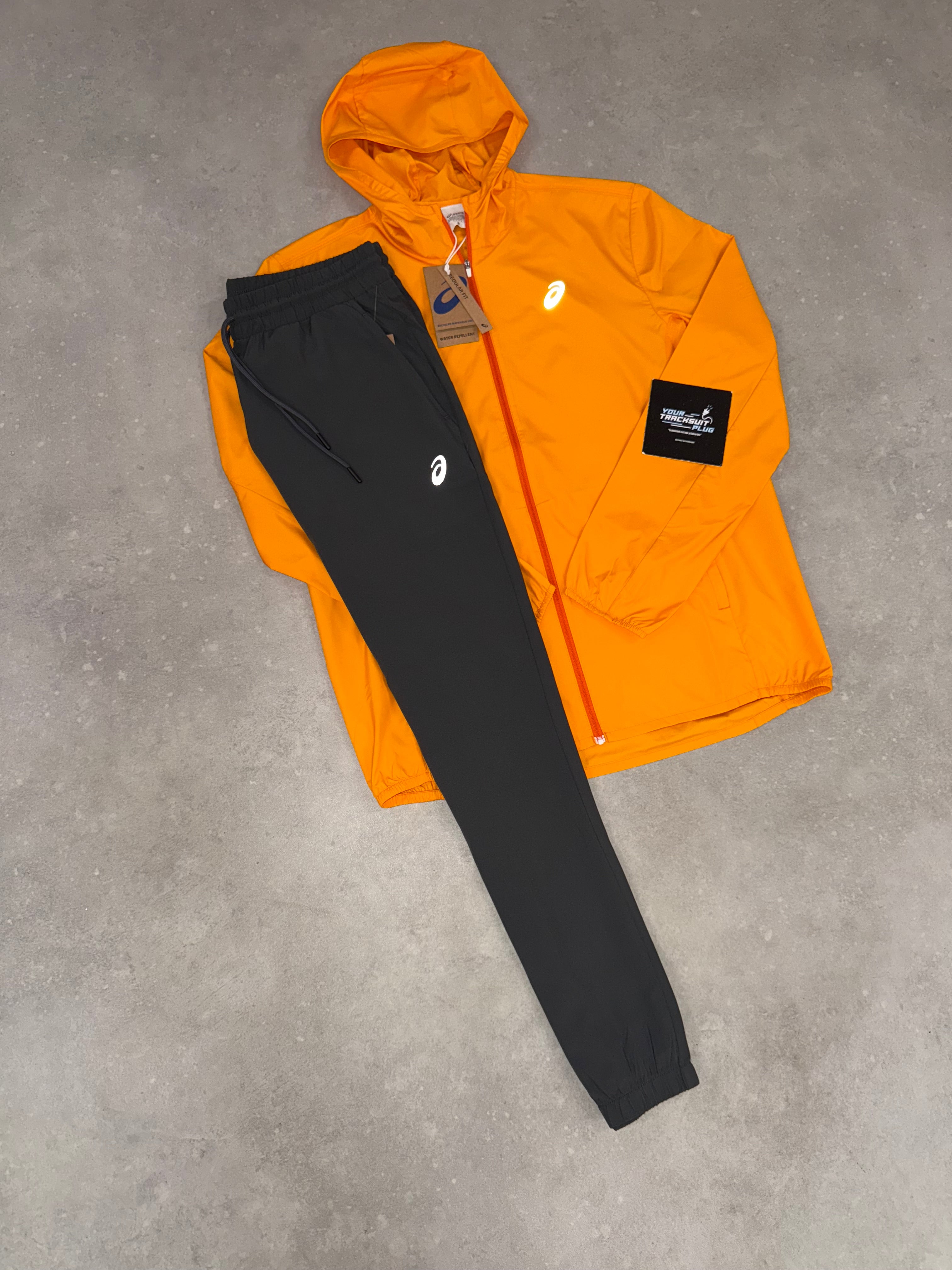 ASICS TRACKSUIT ORANGE & GREY // THE LATEST
