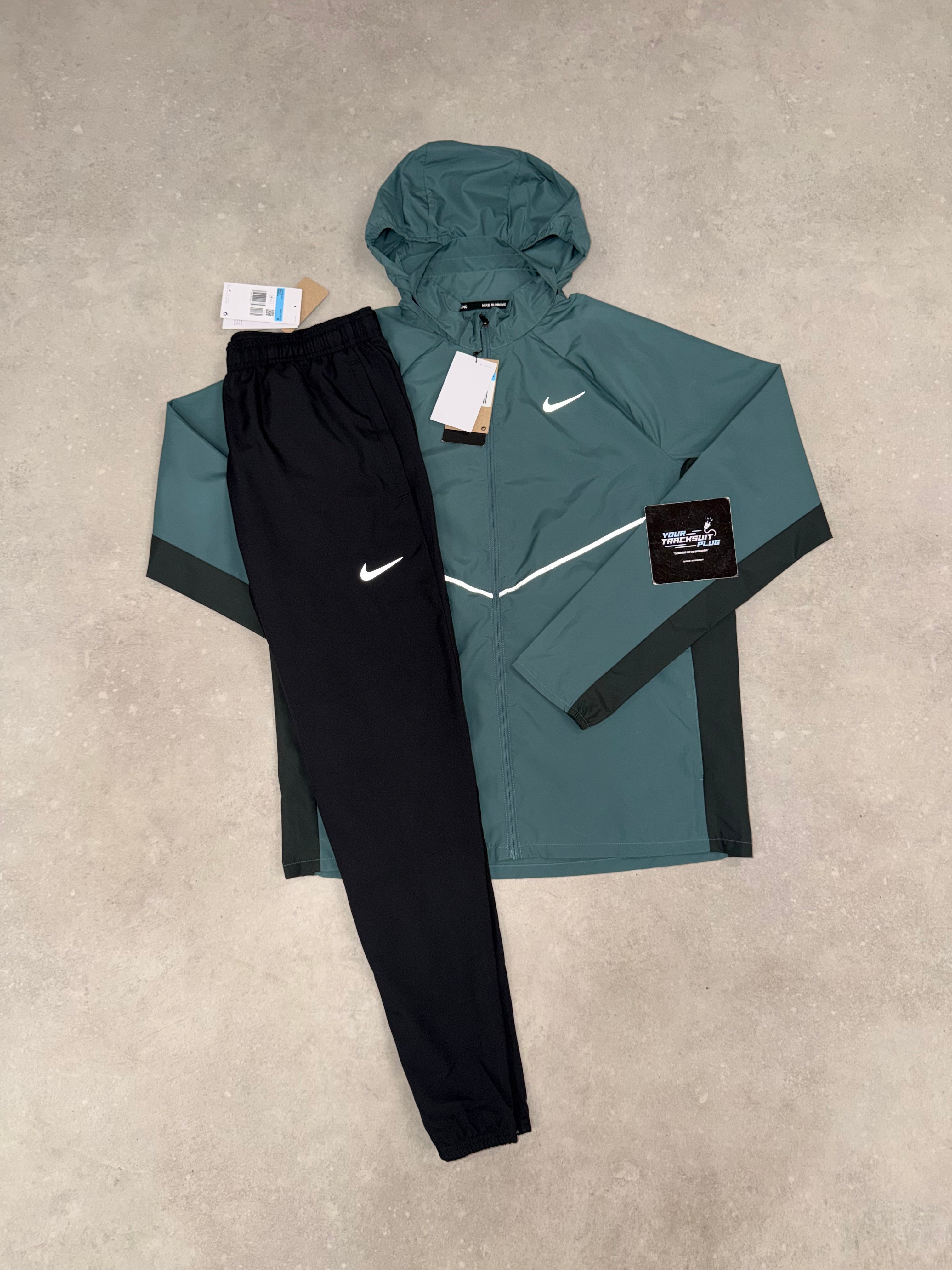 NIKE MILER TRACKSUIT GREEN & BLACK // THE LATEST