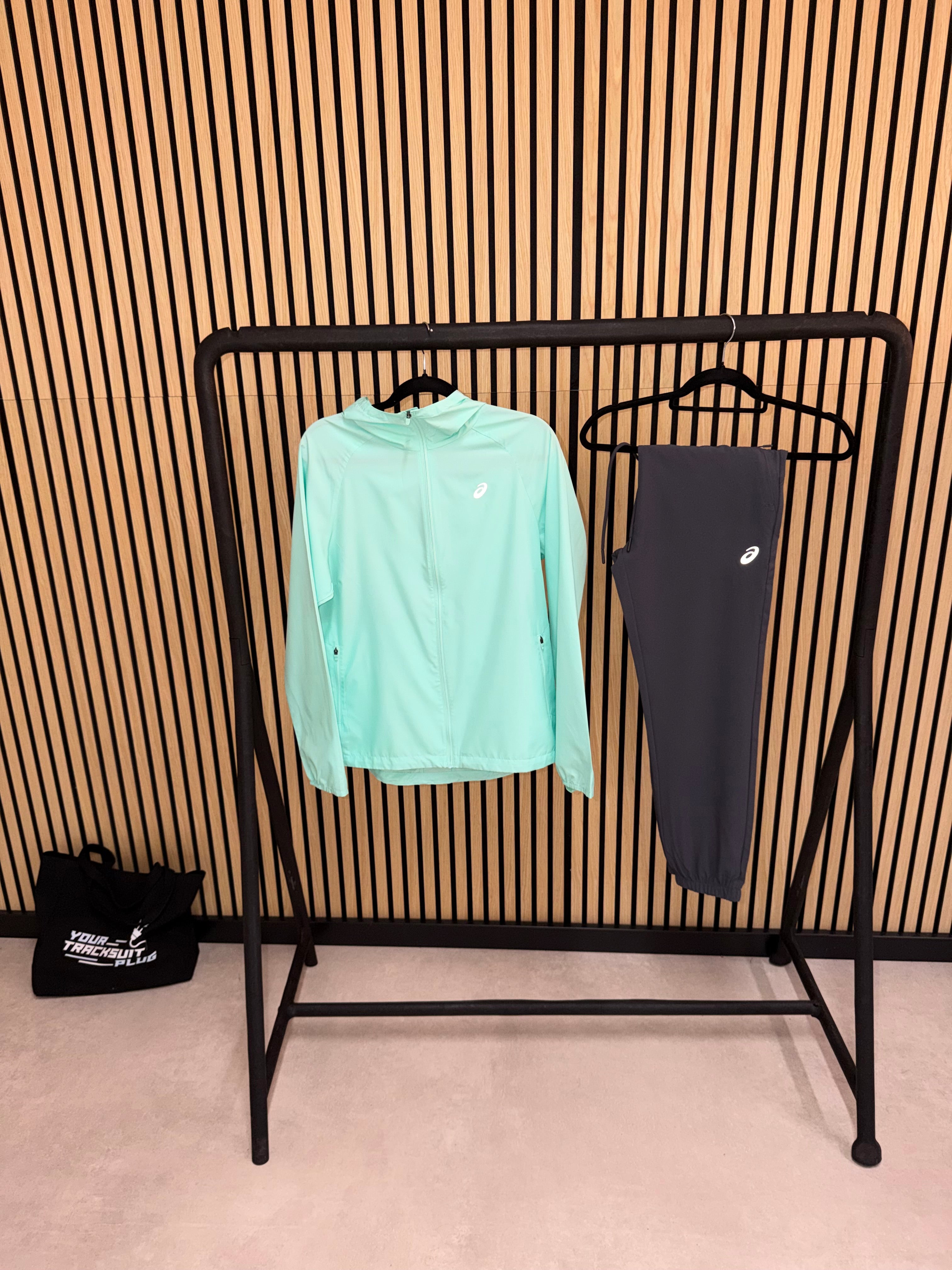 ASICS TURQUOISE & GREY TRACKSUIT // VERY VERY EXCLUSIVE