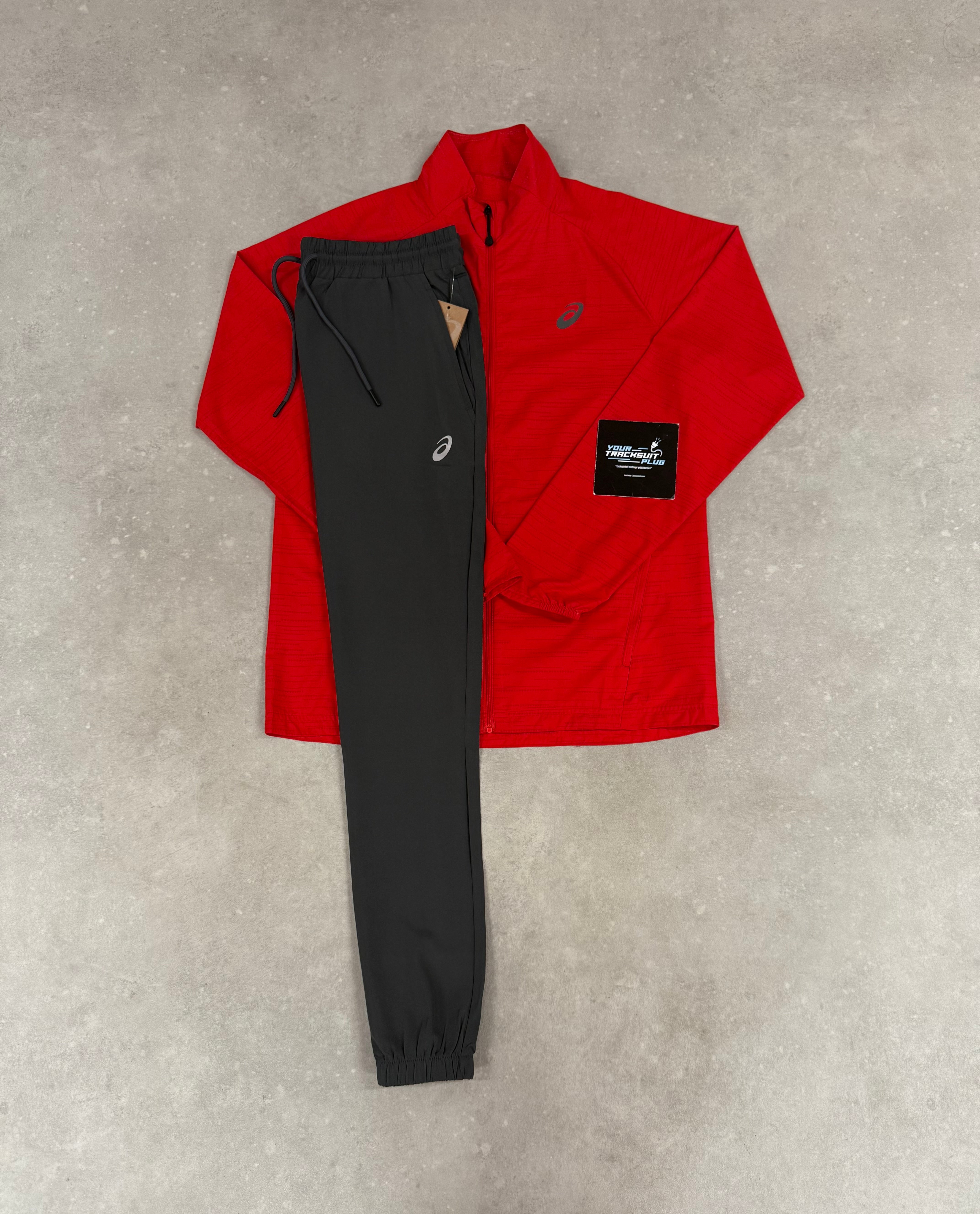 ASICS RED & GREY TRACKSUIT // LIMITED EDITION