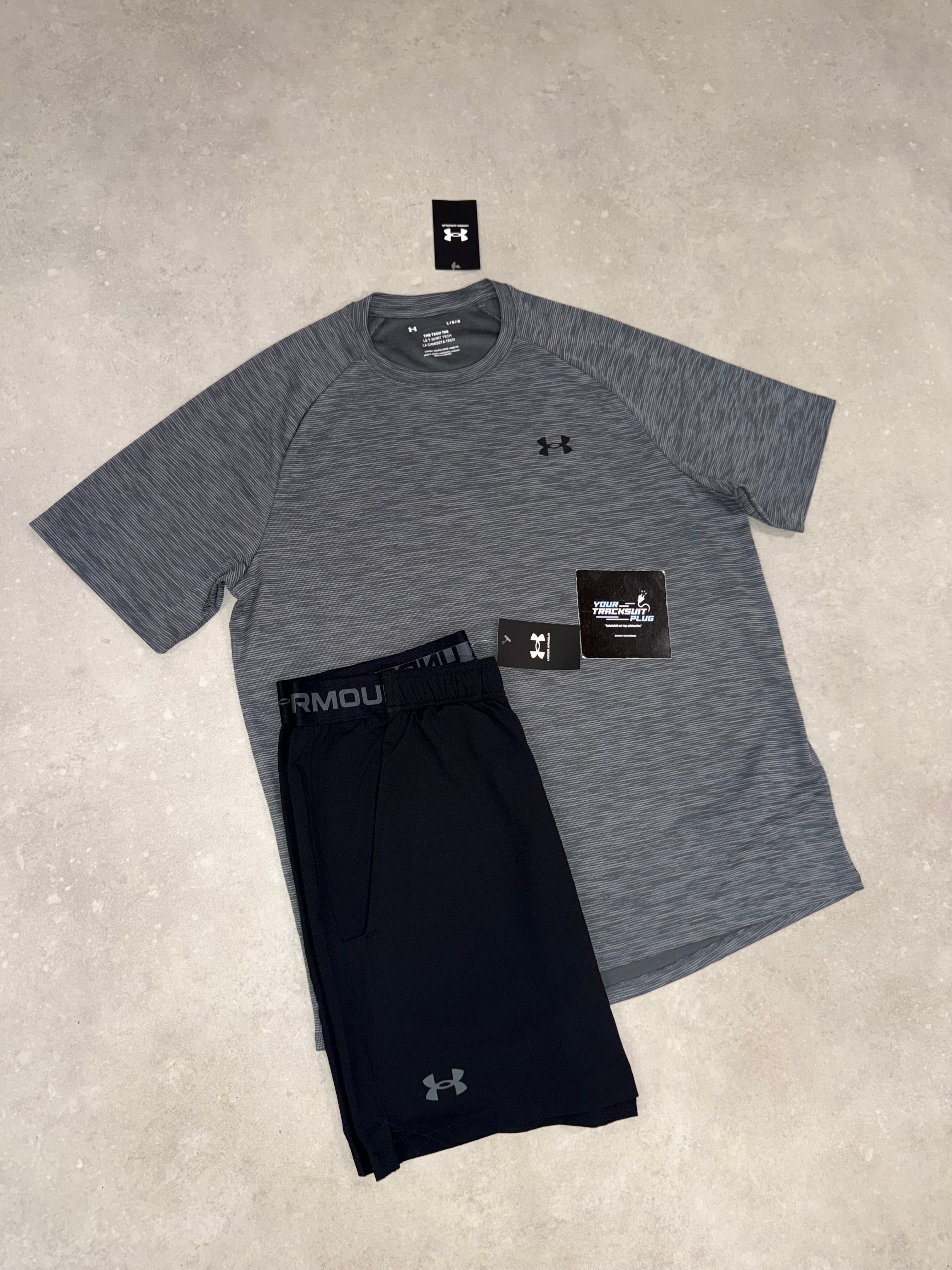 UNDER ARMOUR GREY & BLACK // SUMMER SET
