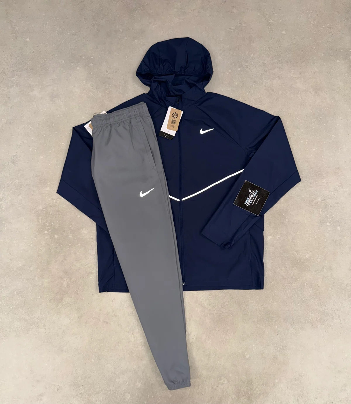 NIKE MILER TRACKSUIT NAVY BLUE & GREY // THE LATEST