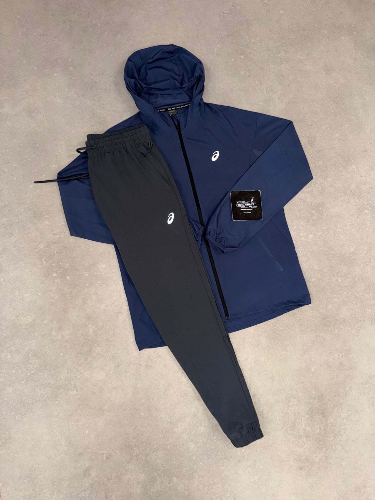 ASICS TRACKSUIT BLUE & GREY // VERY EXCLUSIVE