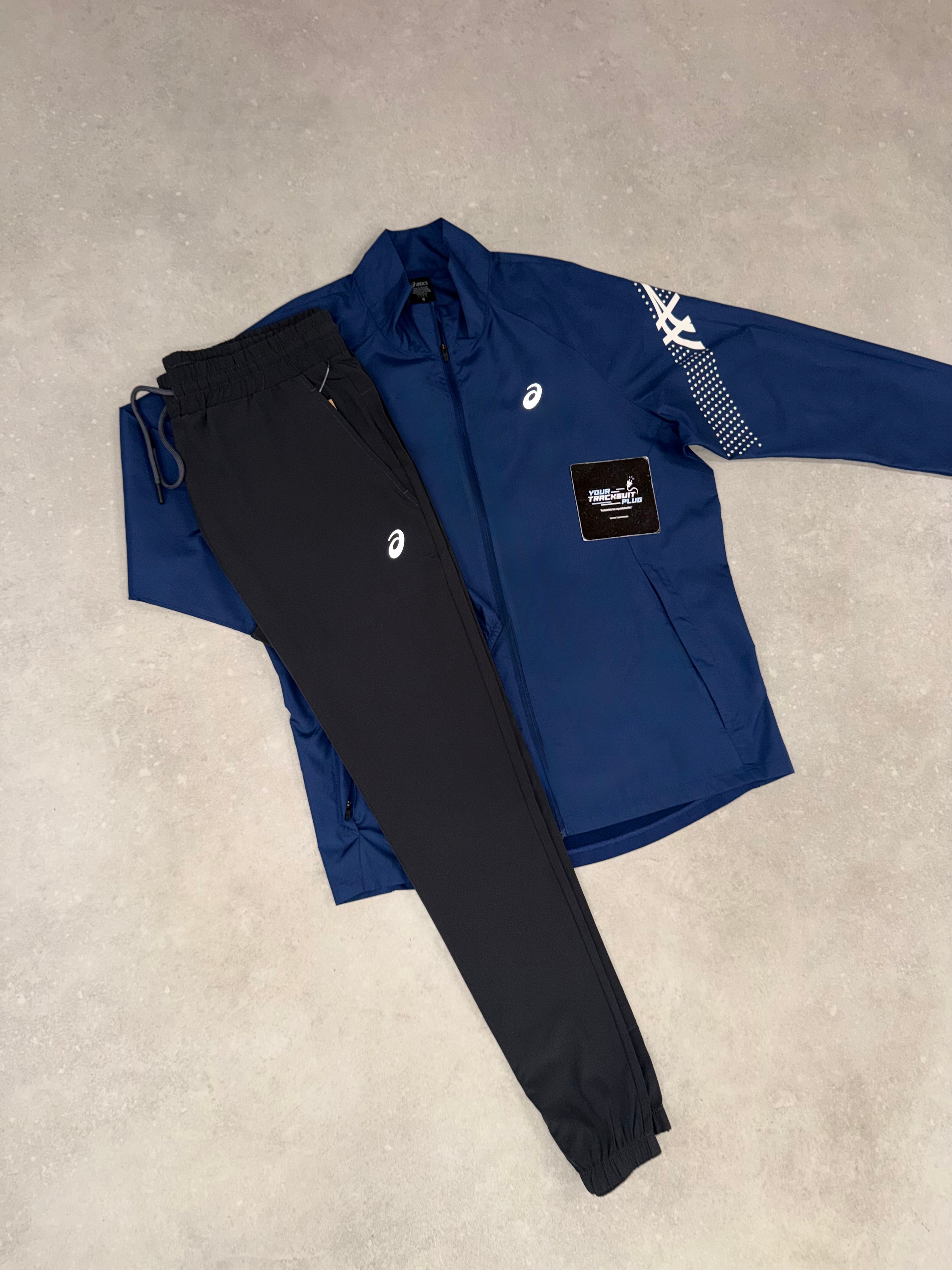 ASICS NAVY BLUE & GREY TRACKSUIT // LIMITED EDITION