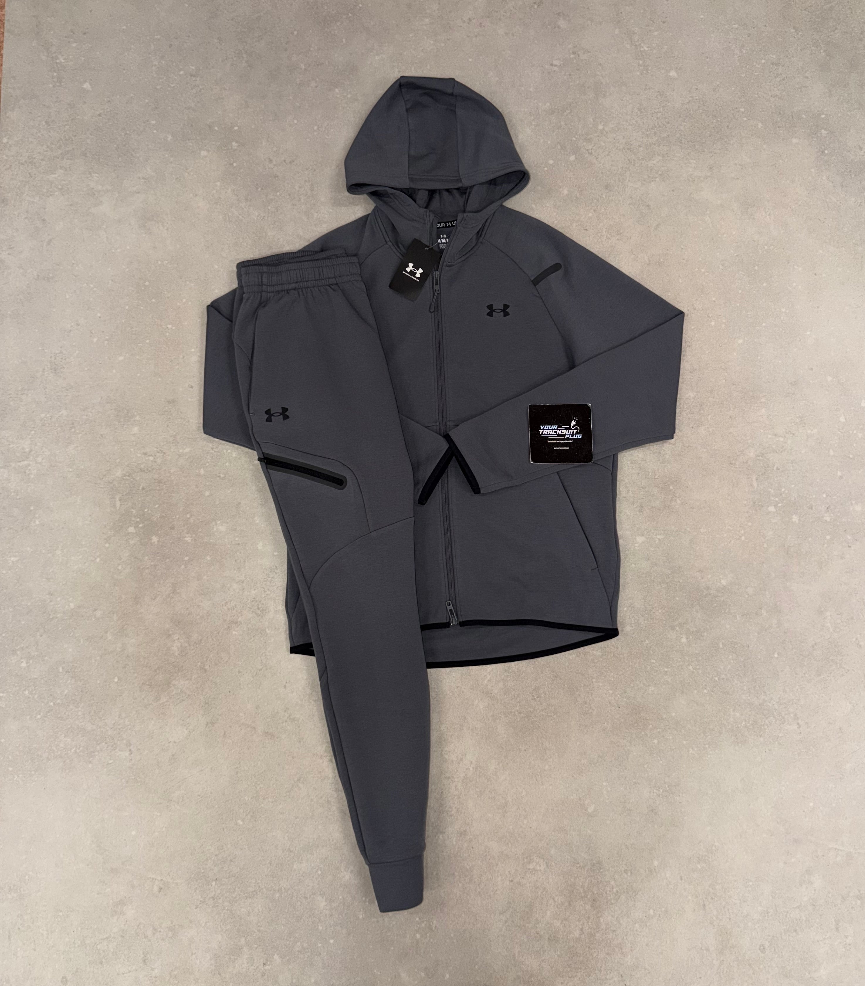 UNDER ARMOUR TECH TRACKSUIT SMOKE GREY