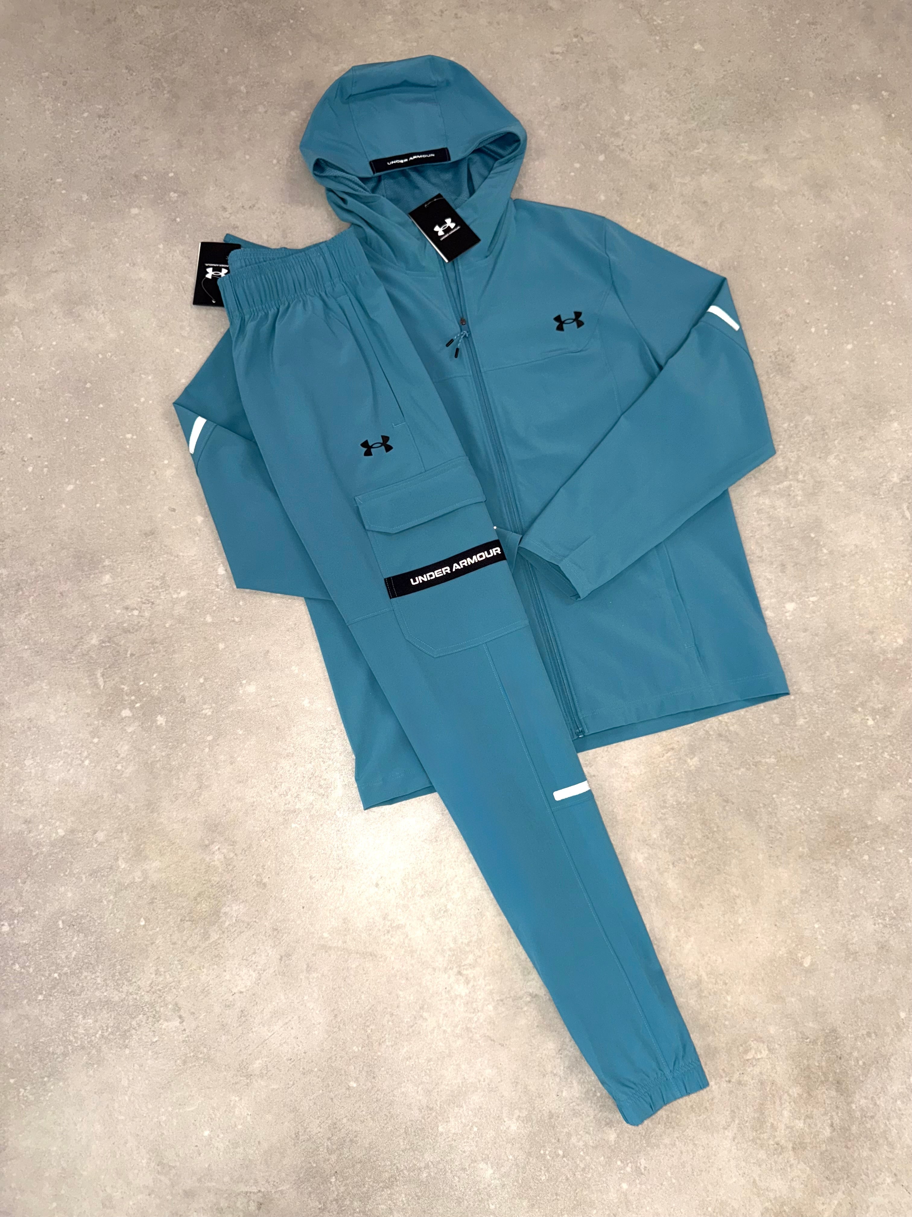 UNDER ARMOUR TRACKSUIT BLUE // THE LATEST