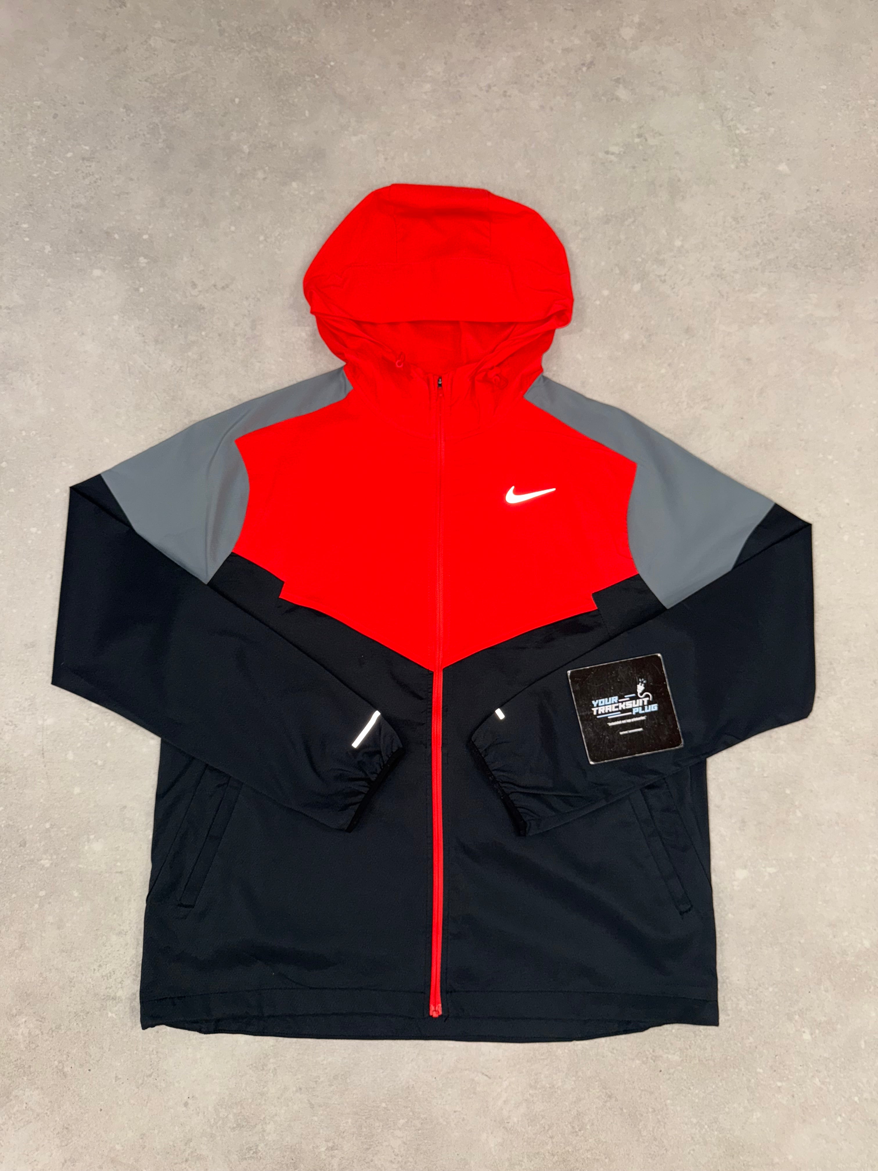 NIKE MILER TRACKSUIT BLACK & RED