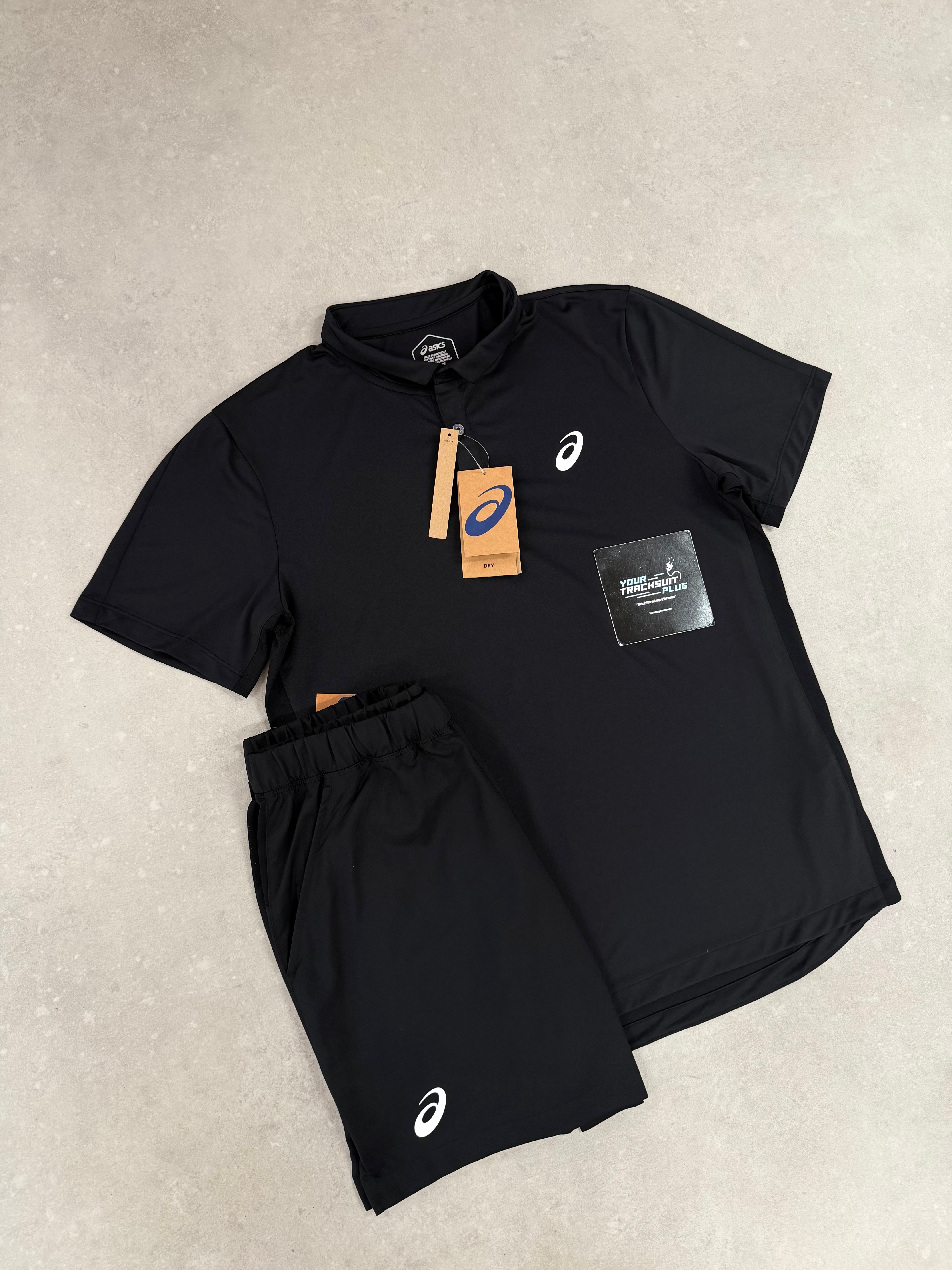 ASICS POLO SET BLACK // LIMITED EDITION