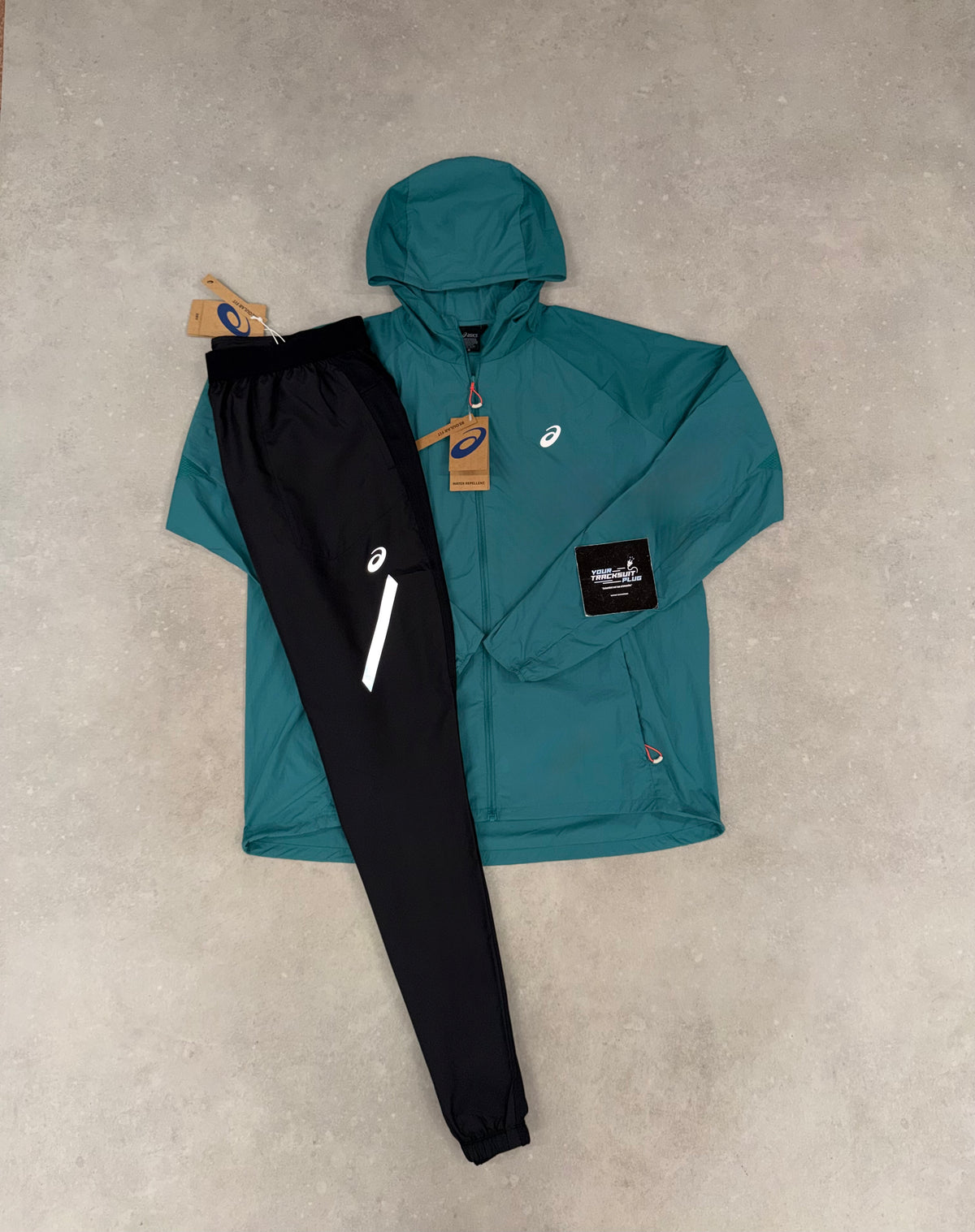 ASICS TRACKSUIT BLACK & GREEN // LIMITED EDITION