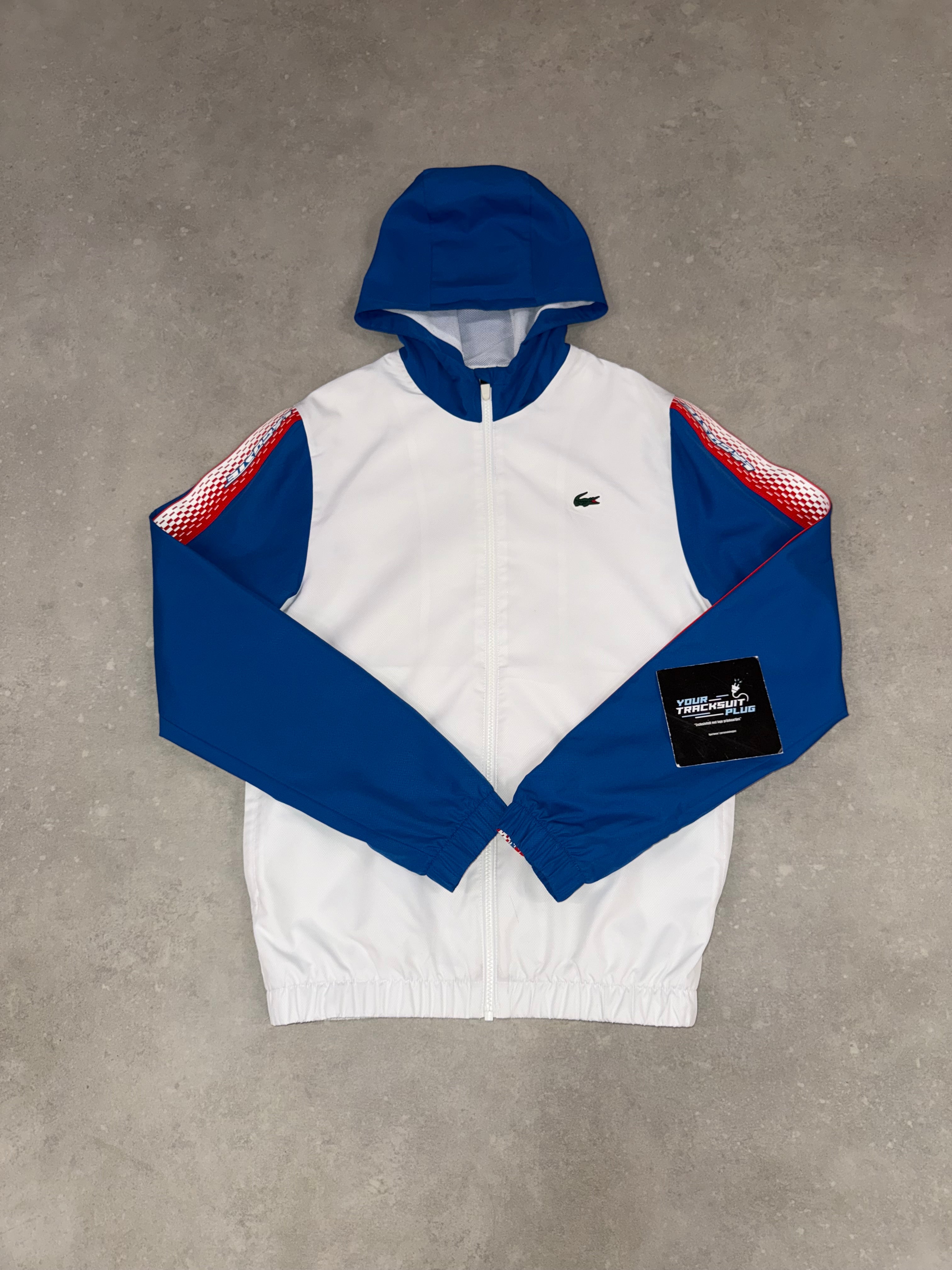 LACOSTE TRACKSUIT WHITE & BLUE // EXCLUSIVE