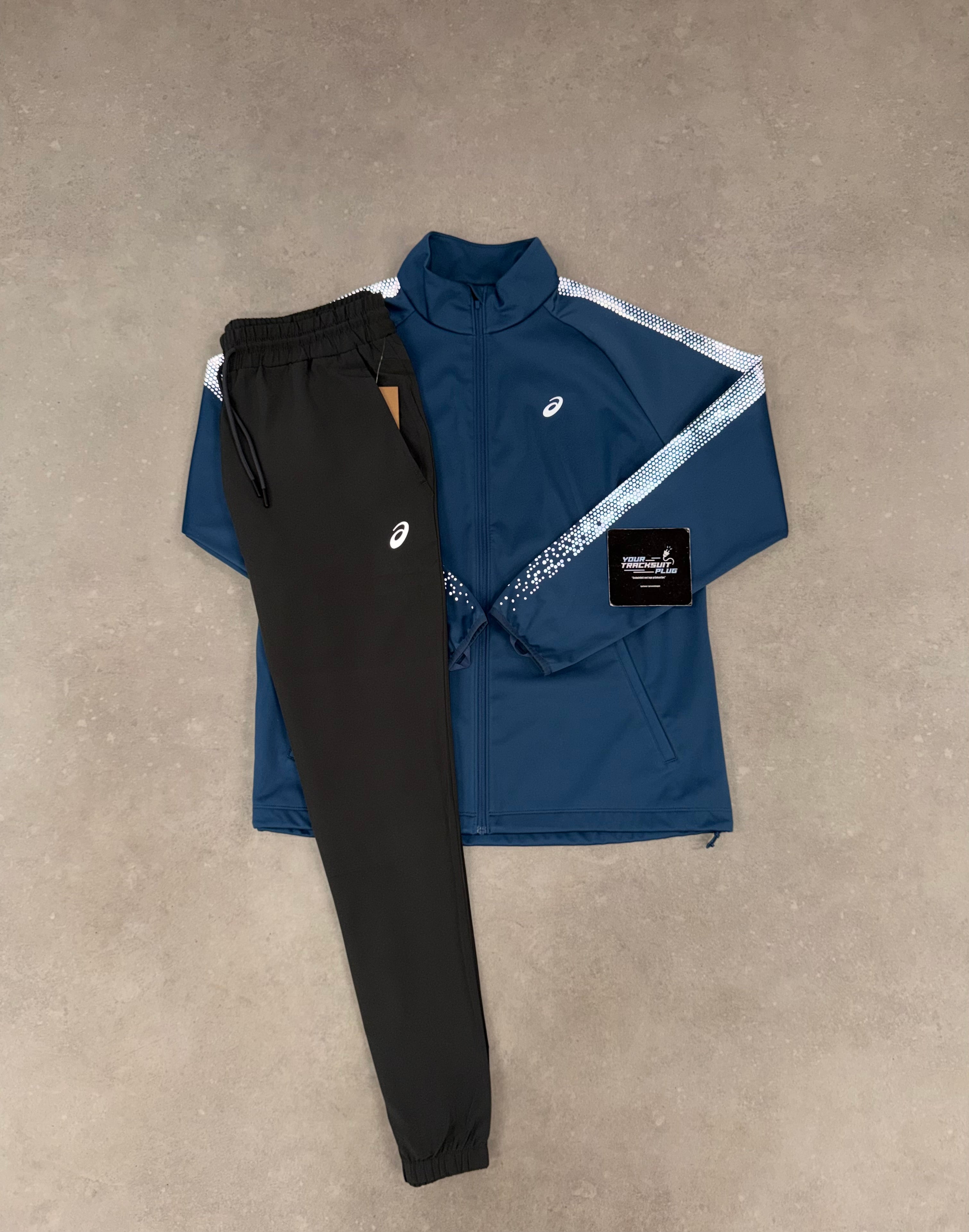 ASICS SOFT-SHELL TRACKSUIT BLUE & GREY // VERY EXCLUSIVE