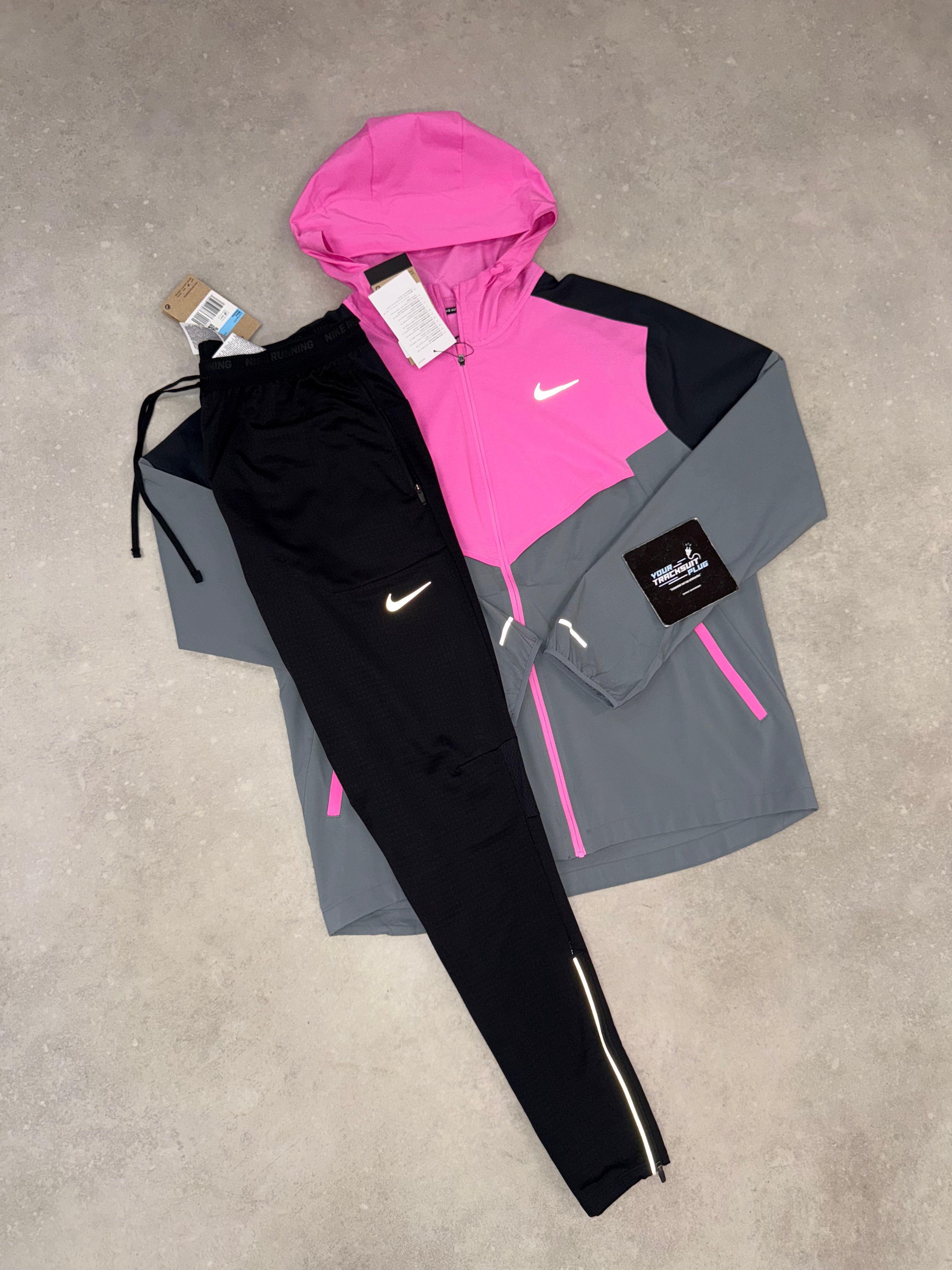 NIKE MILER PINK & BLACK  // TRACKSUIT