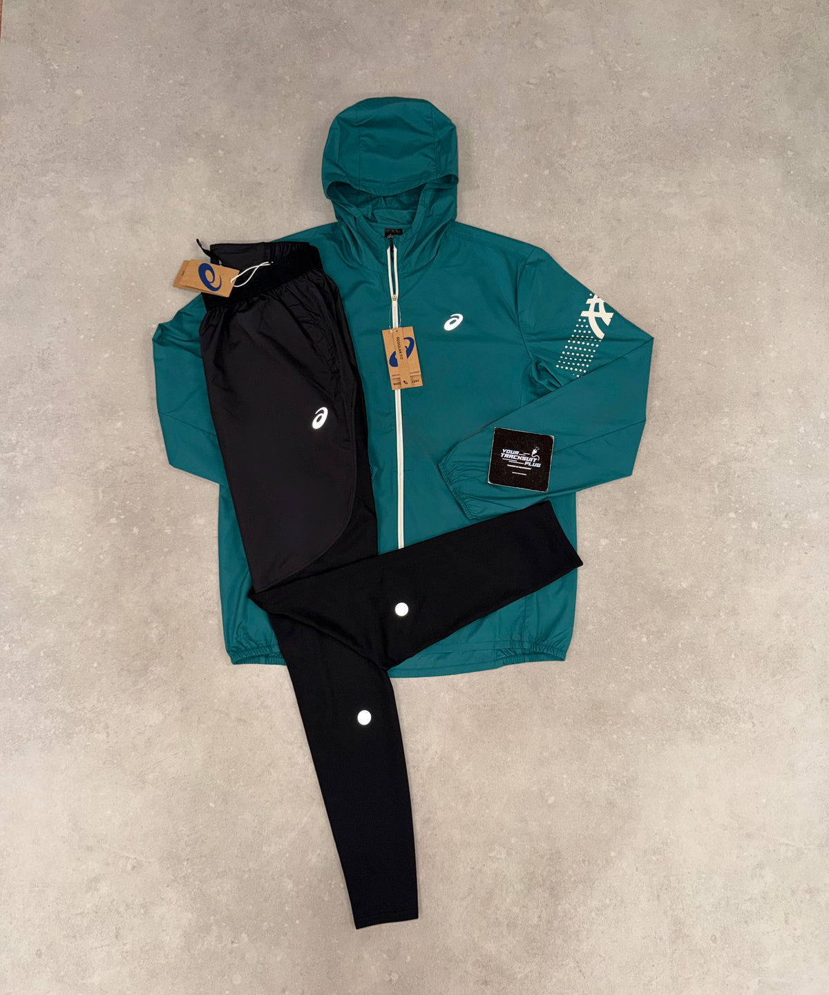 ASICS GREEN & BLACK TRACKSUIT // LIMITED EDITION