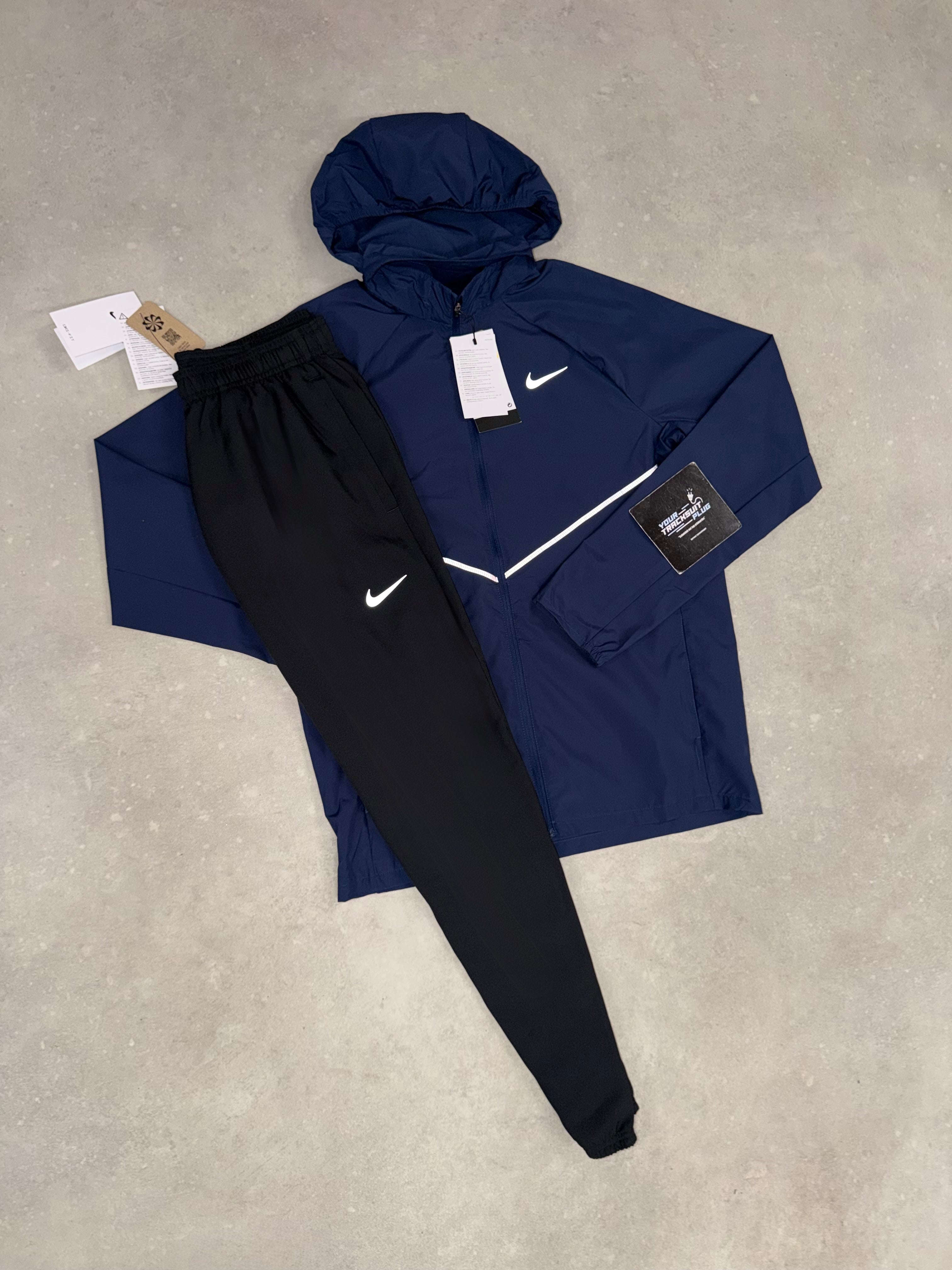 NIKE MILER TRACKSUIT NAVY BLUE & BLACK // THE LATEST