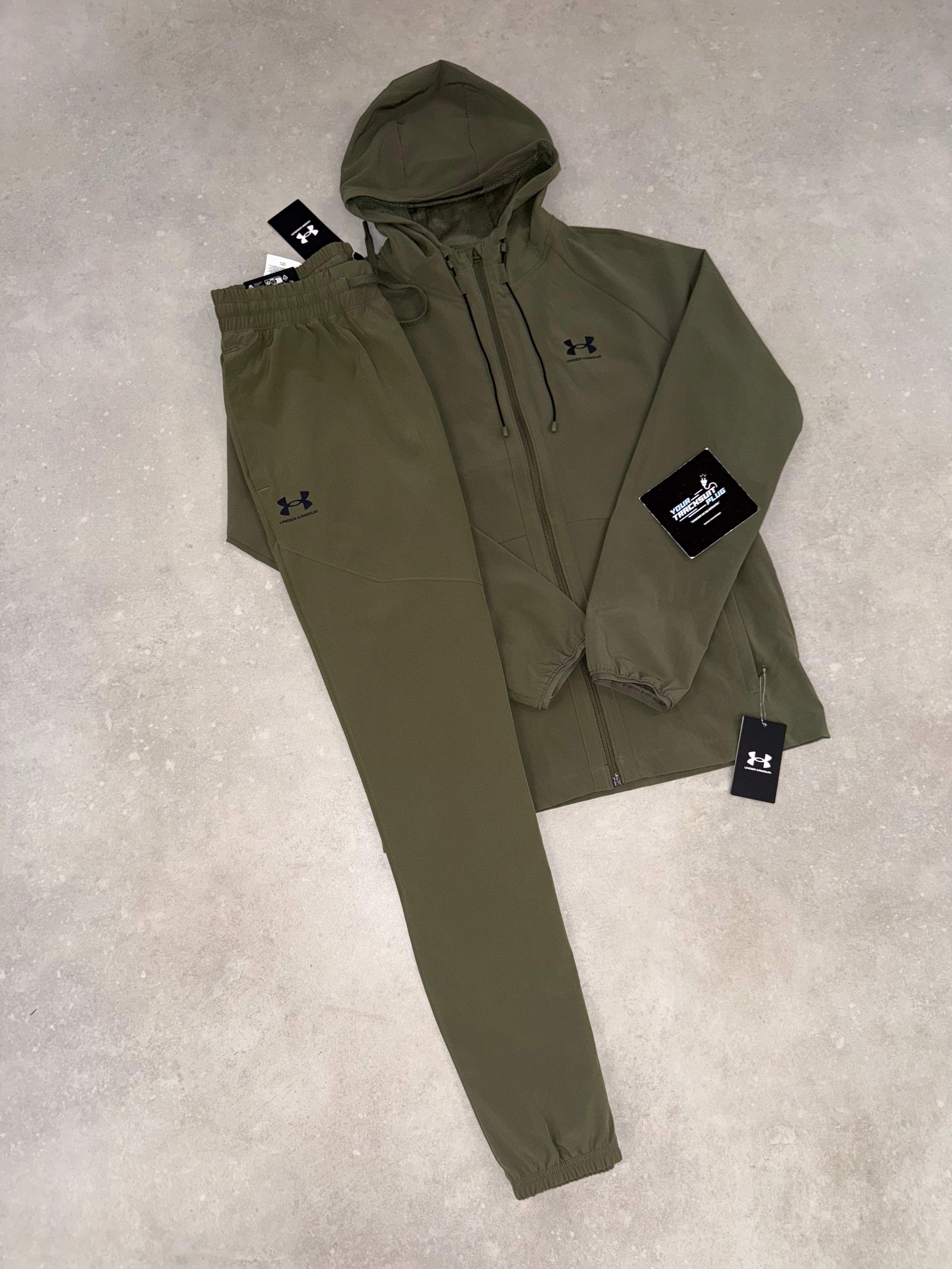 UNDER ARMOUR TRACKSUIT // KHAKI GREEN