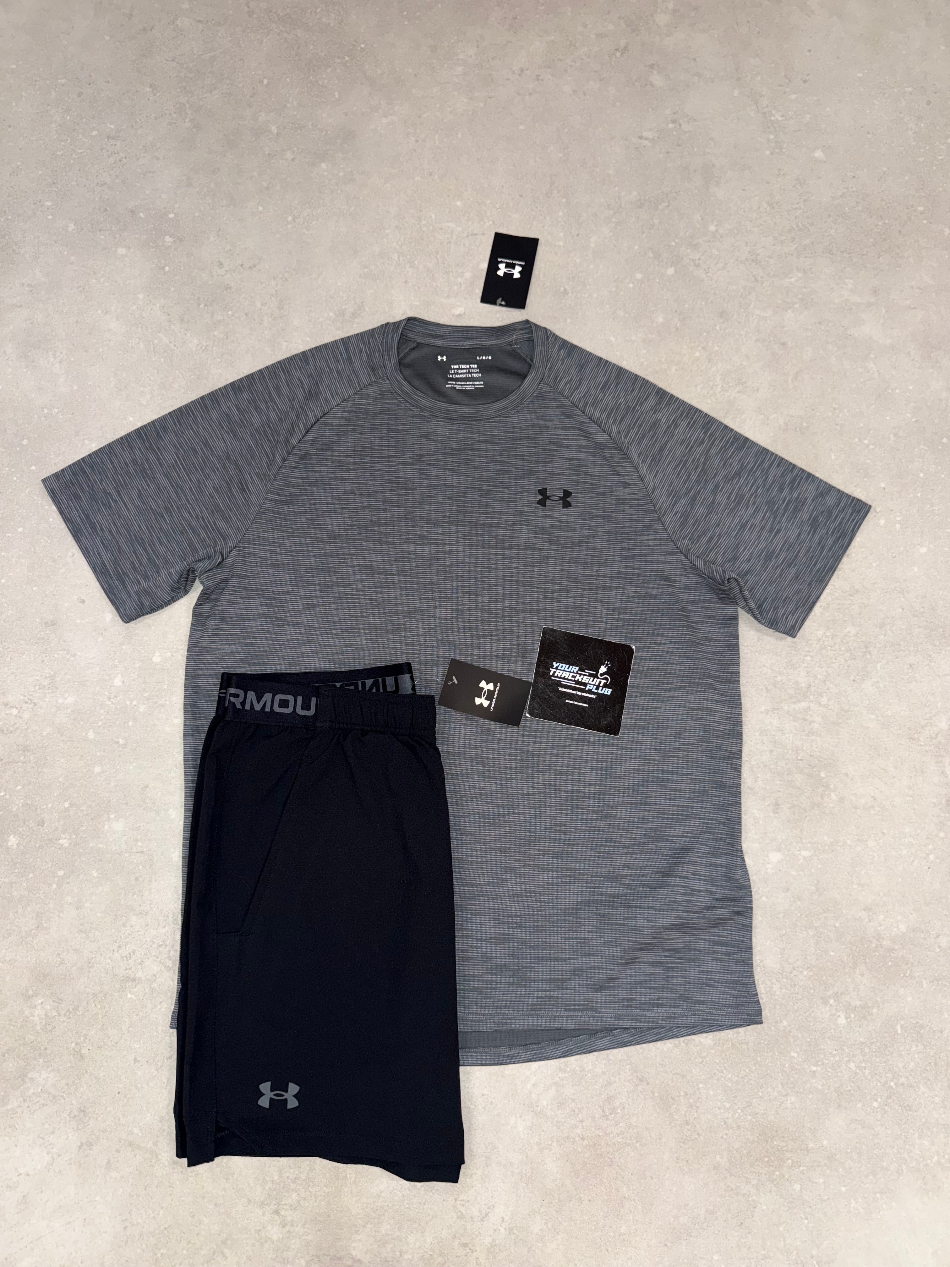 UNDER ARMOUR GREY & BLACK // SUMMER SET