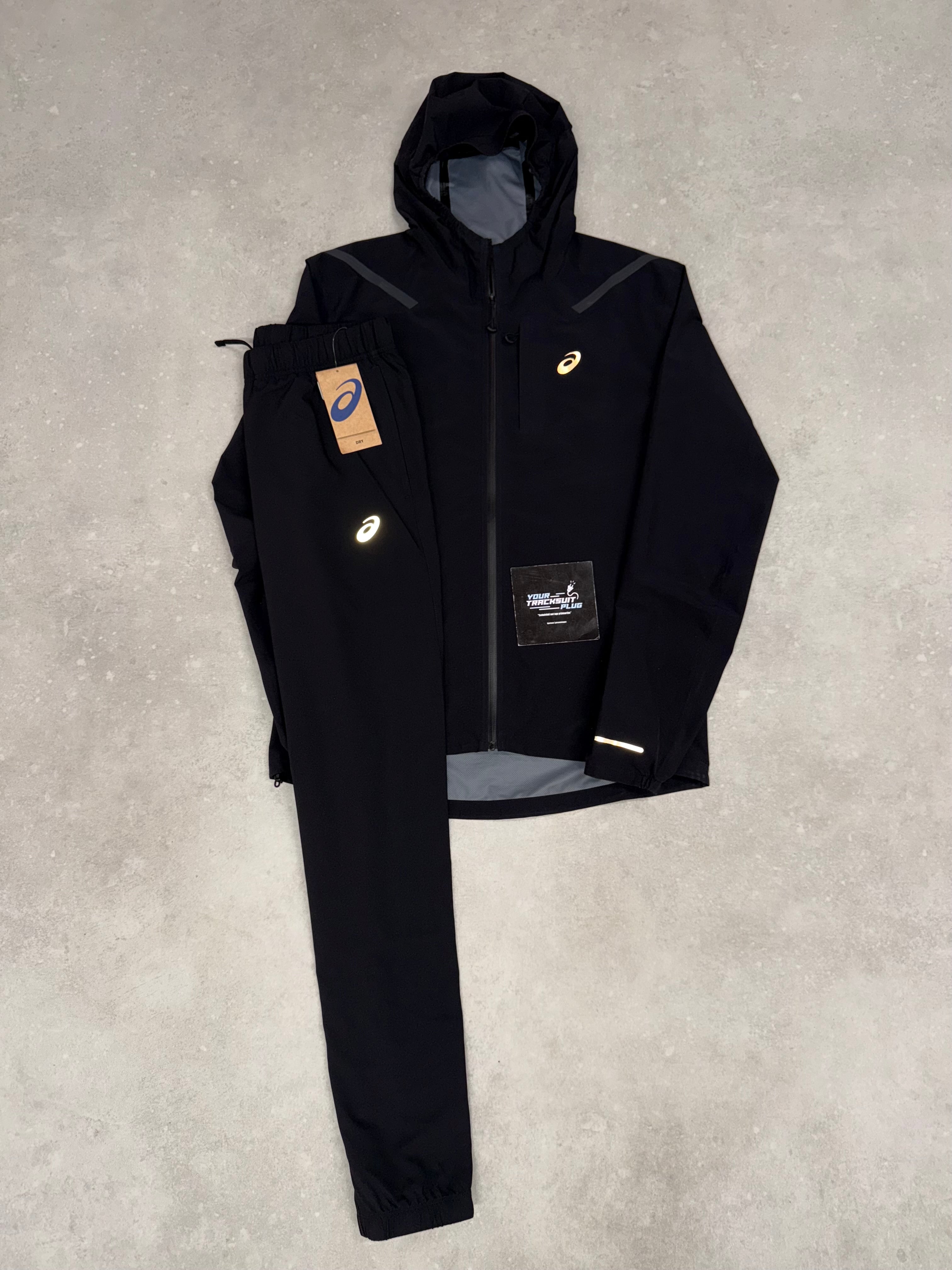 ASICS SOFT-SHELL TRACKSUIT BLACK // VERY EXCLUSIVE