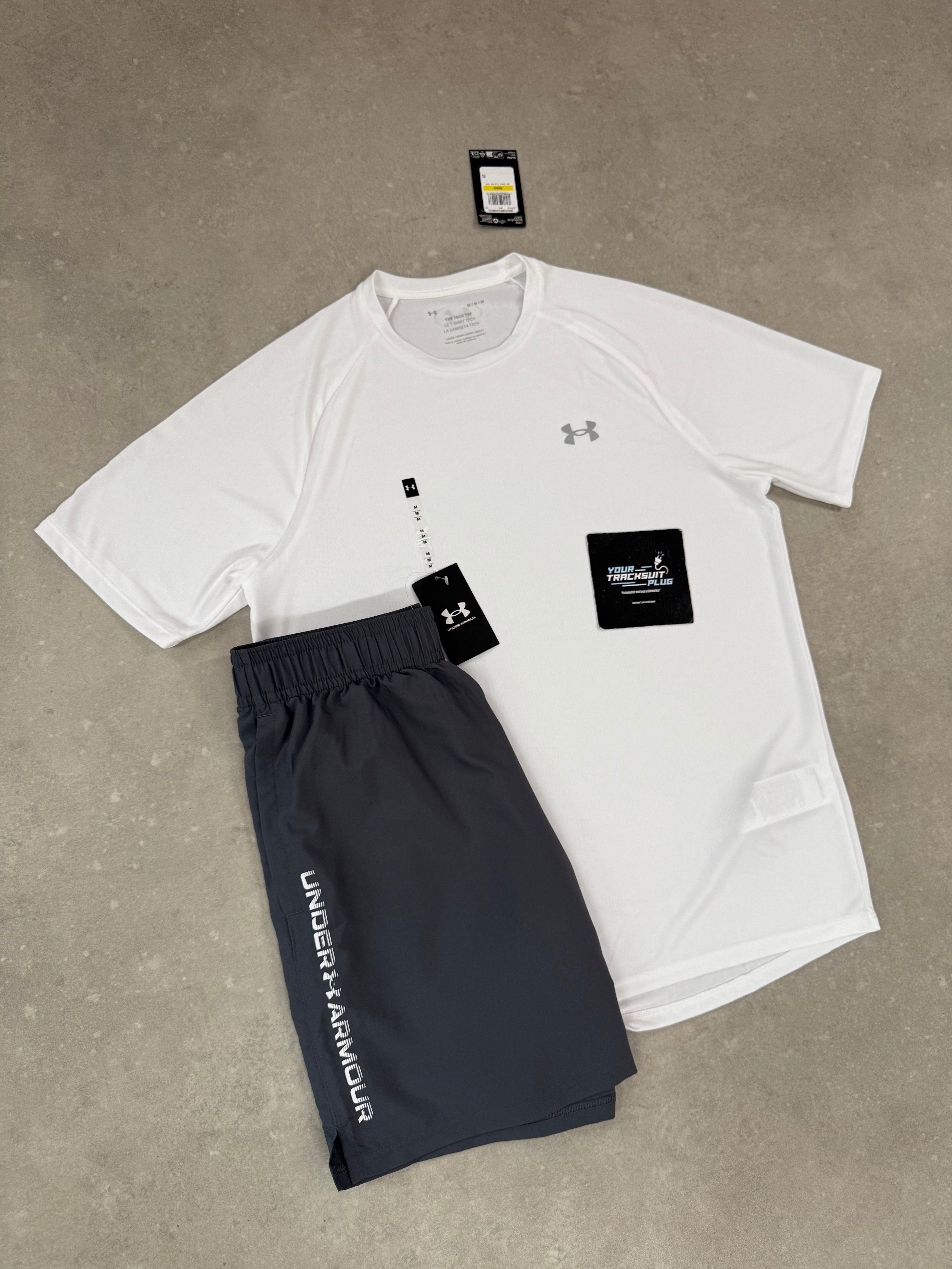 UNDER ARMOUR WHITE & GREY SUMMER SET