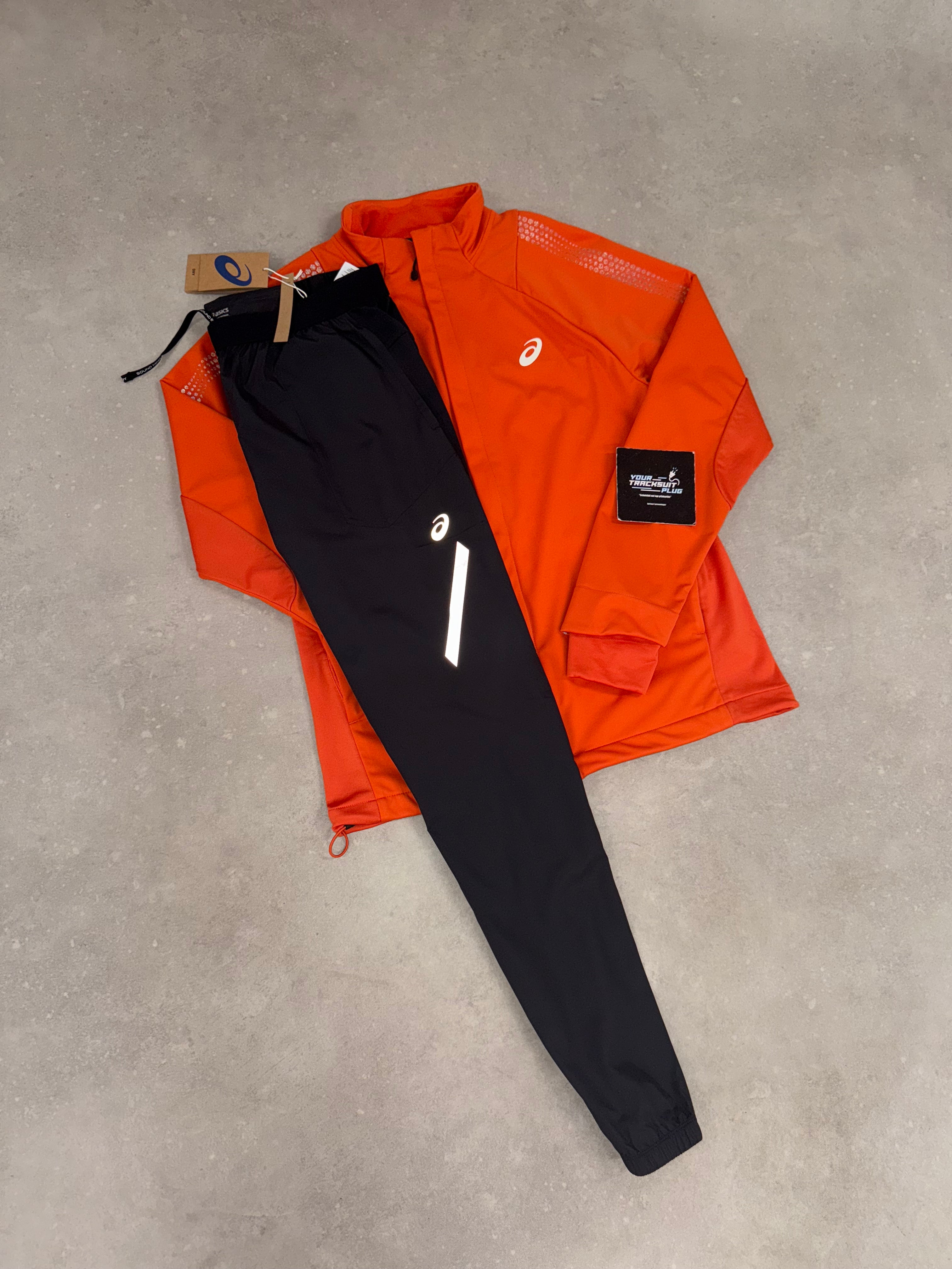 ASICS ORANGE & BLACK LITE SHOW TRACKSUIT // VERY EXCLUSIVE