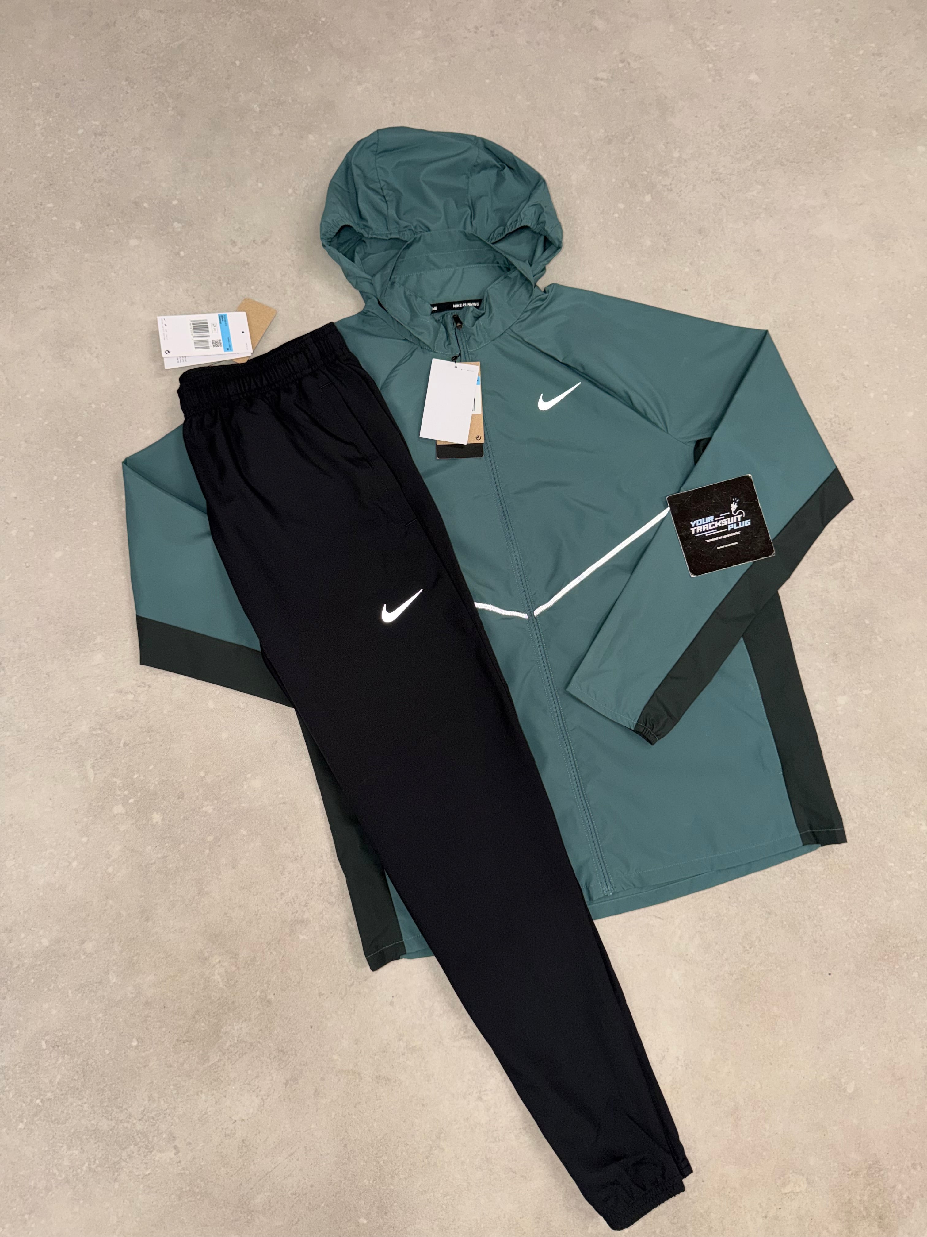 NIKE MILER TRACKSUIT GREEN & BLACK // THE LATEST