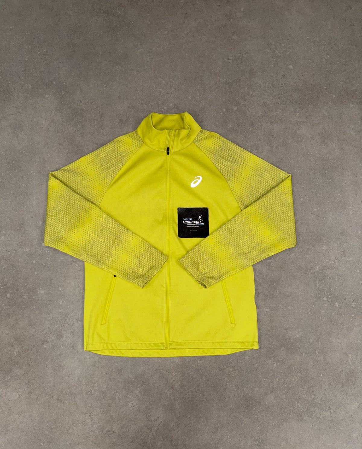 ASICS YELLOW & GREY SOFT-SHELL TRACKSUIT // VERY EXCLUSIVE