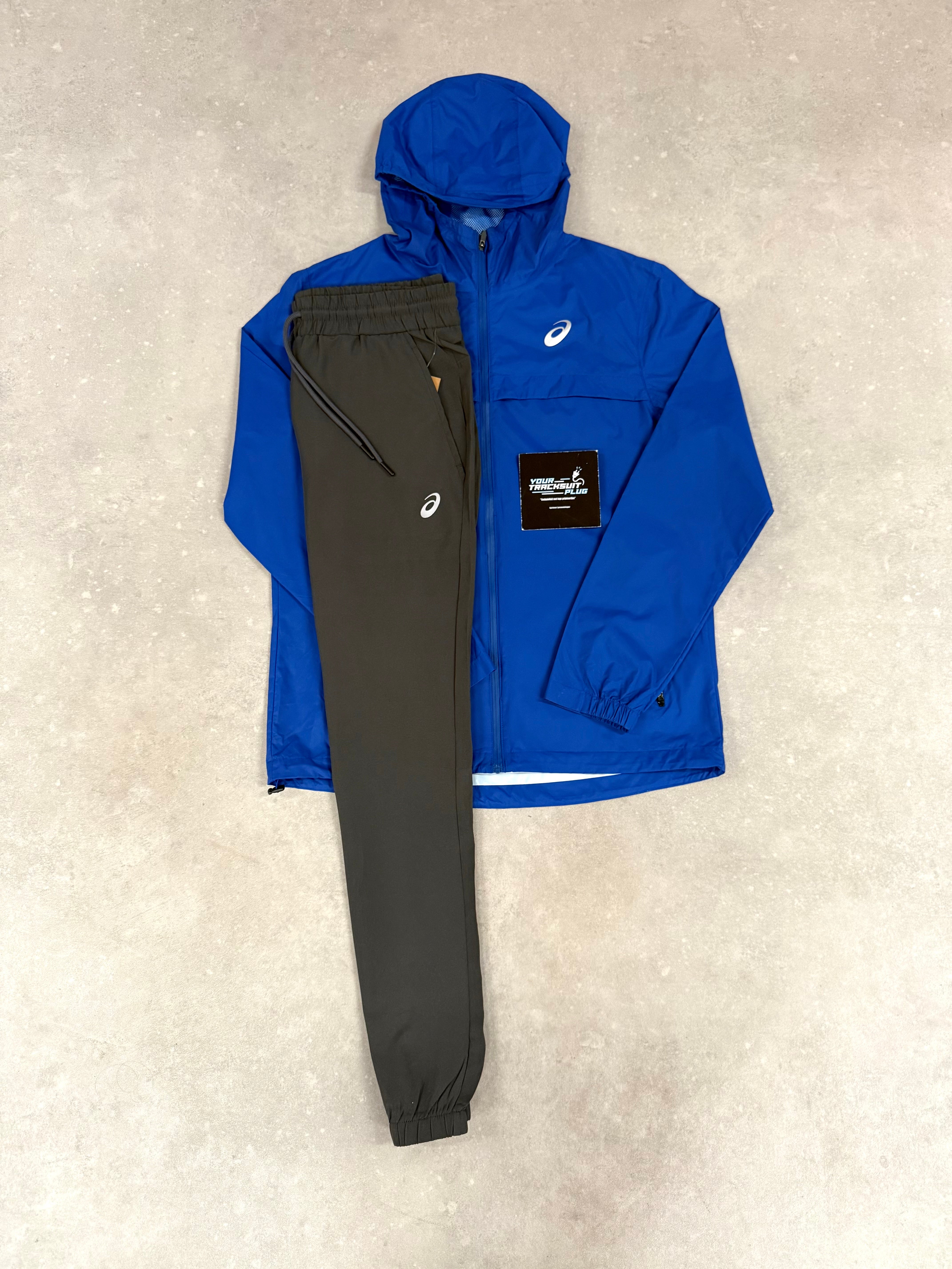 ASICS TRACKSUIT BLUE & GREY // VERY EXCLUSIVE