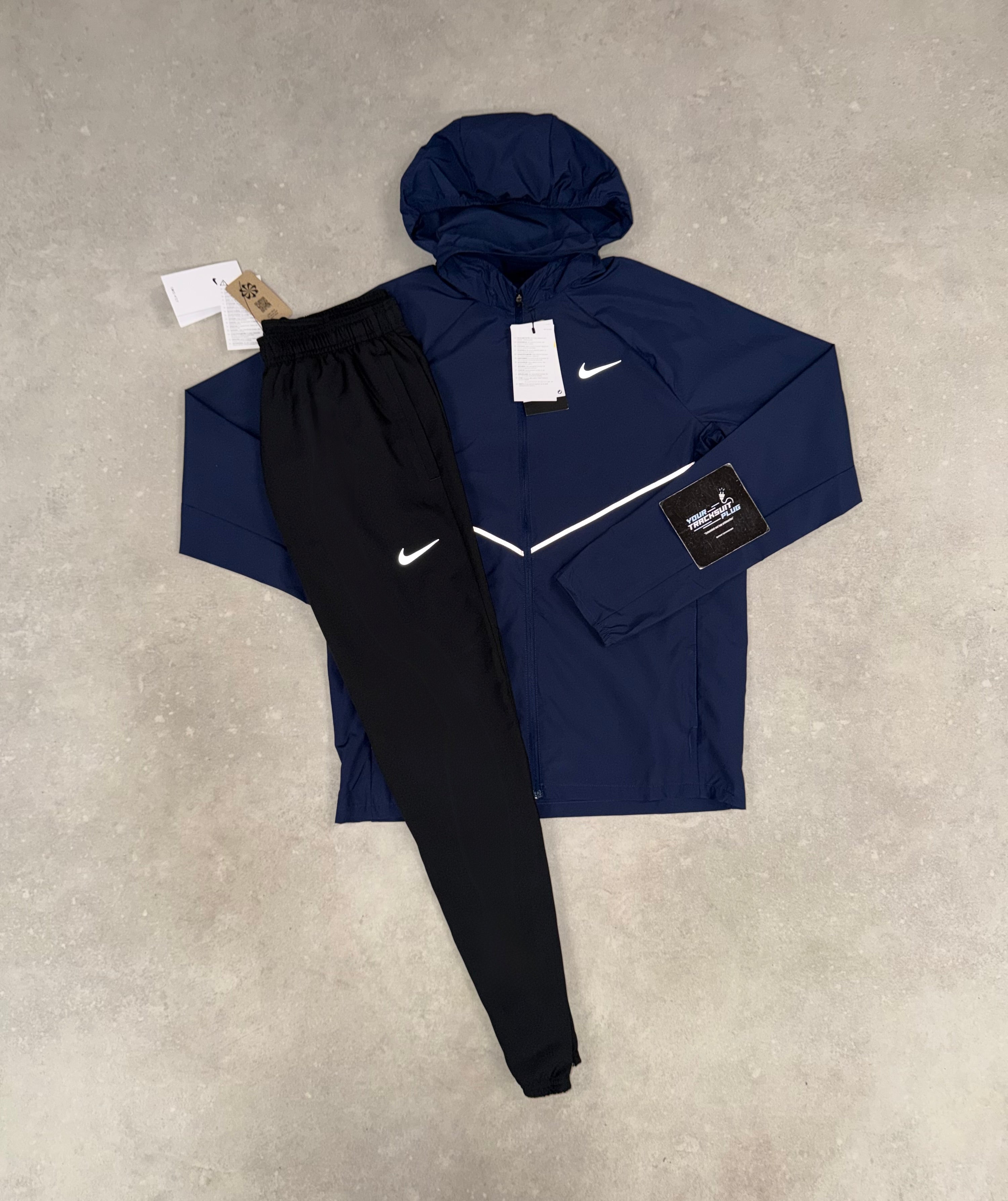 NIKE MILER TRACKSUIT NAVY BLUE & BLACK // THE LATEST