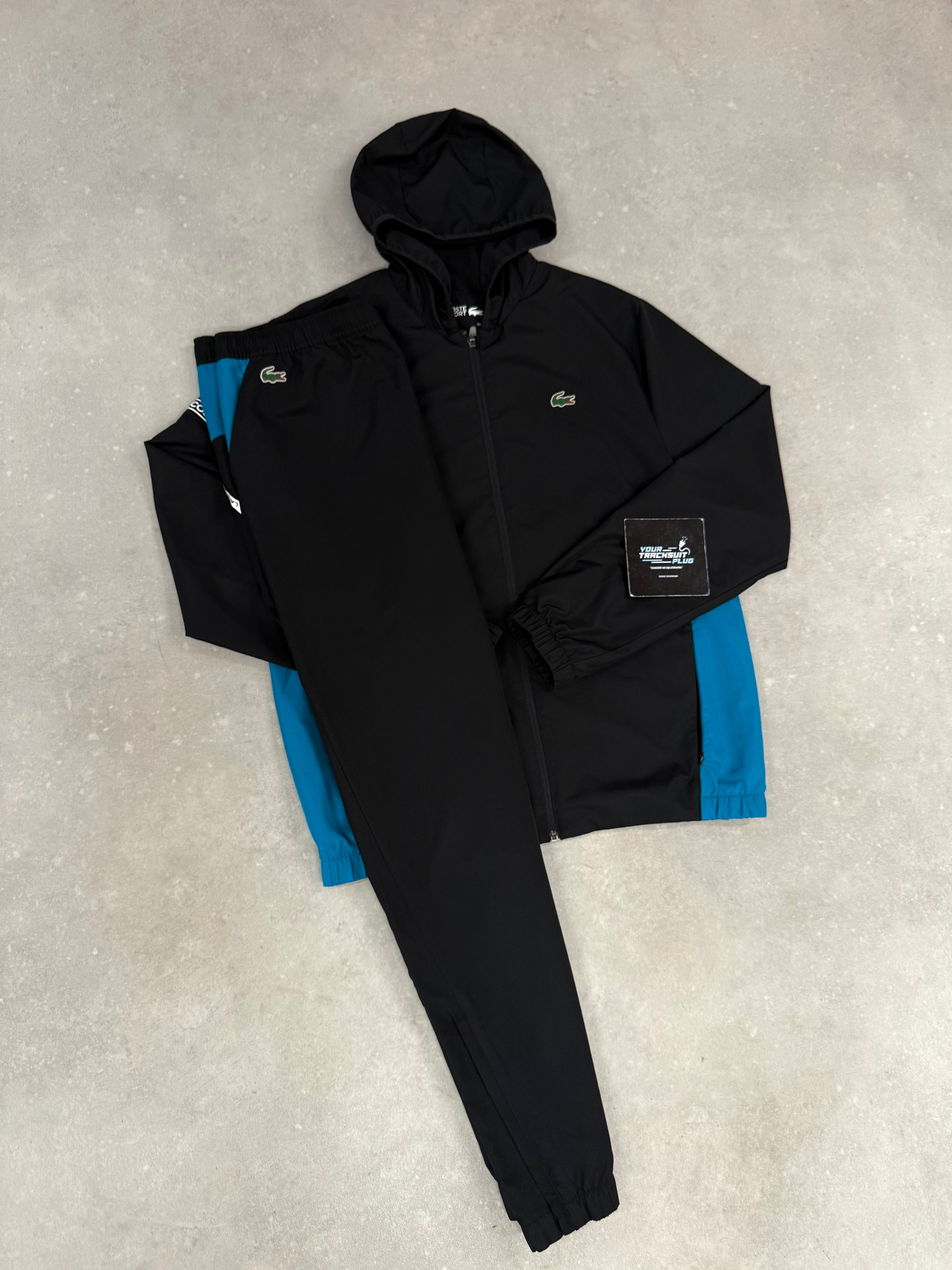 LACOSTE TRACKSUIT BLACK & BLUE // VERY EXCLUSIVE