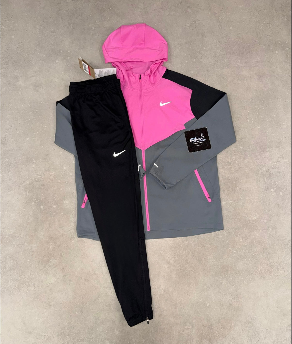 NIKE MILER TRACKSUIT PINK , BLACK & GREY // LIMITED EDITION