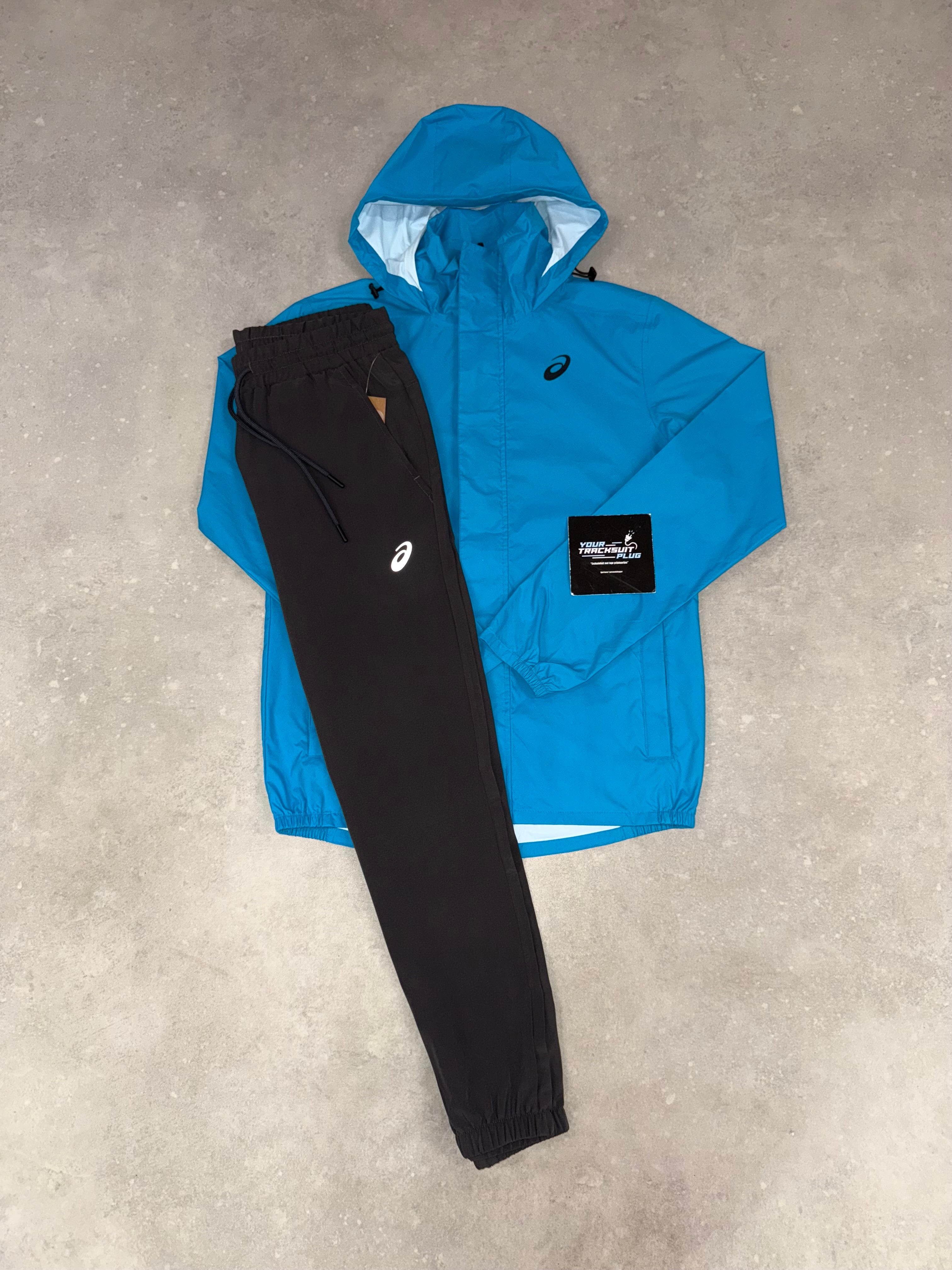 ASICS TRACKSUIT GREY & BLUE // VERY EXCLUSIVE