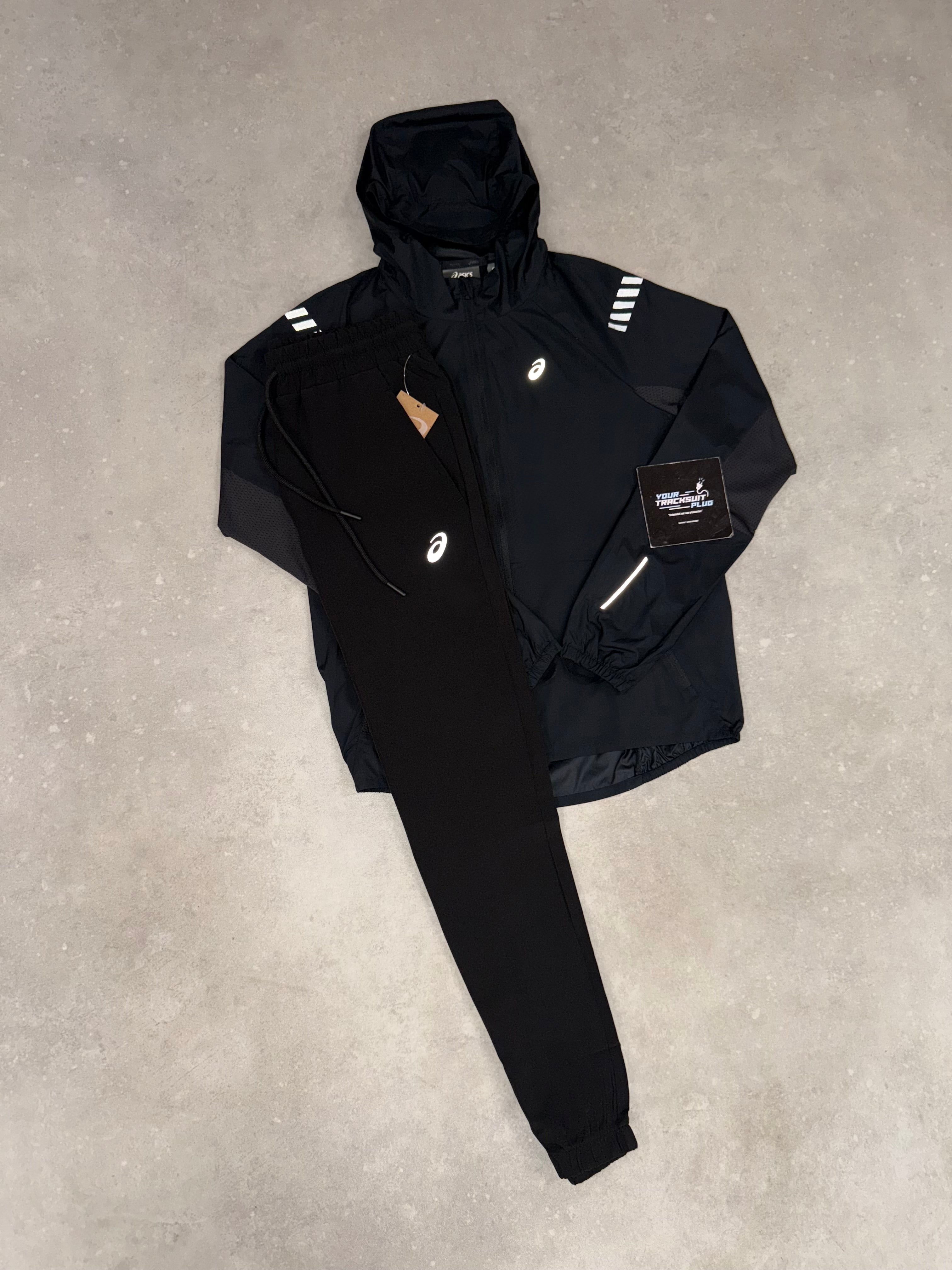 ASICS LITE SHOW TRACKSUIT BLACK // VERY VERY EXCLUSIVE