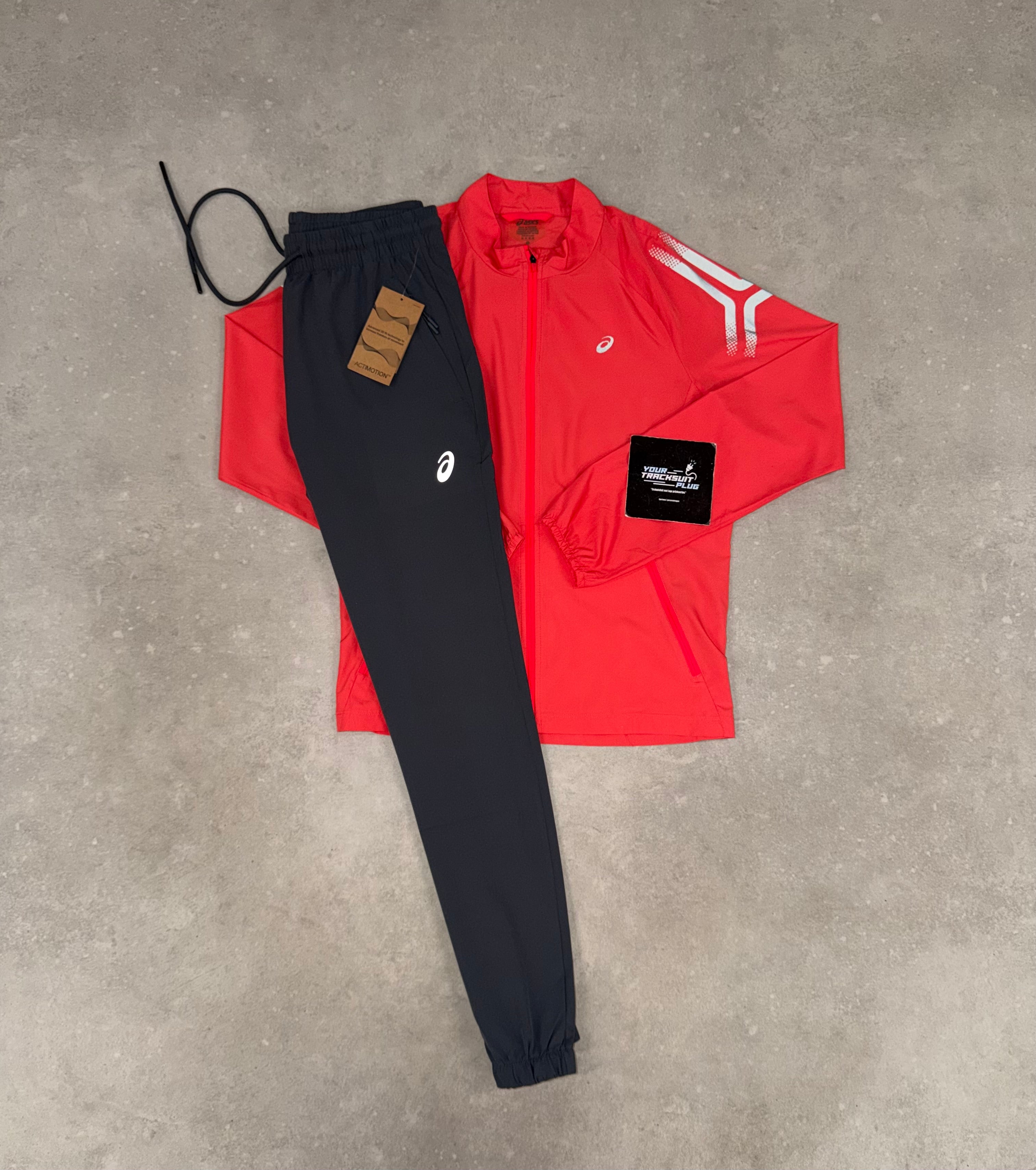 ASICS TRACKSUIT CORAL & GREY // VERY EXCLUSIVE