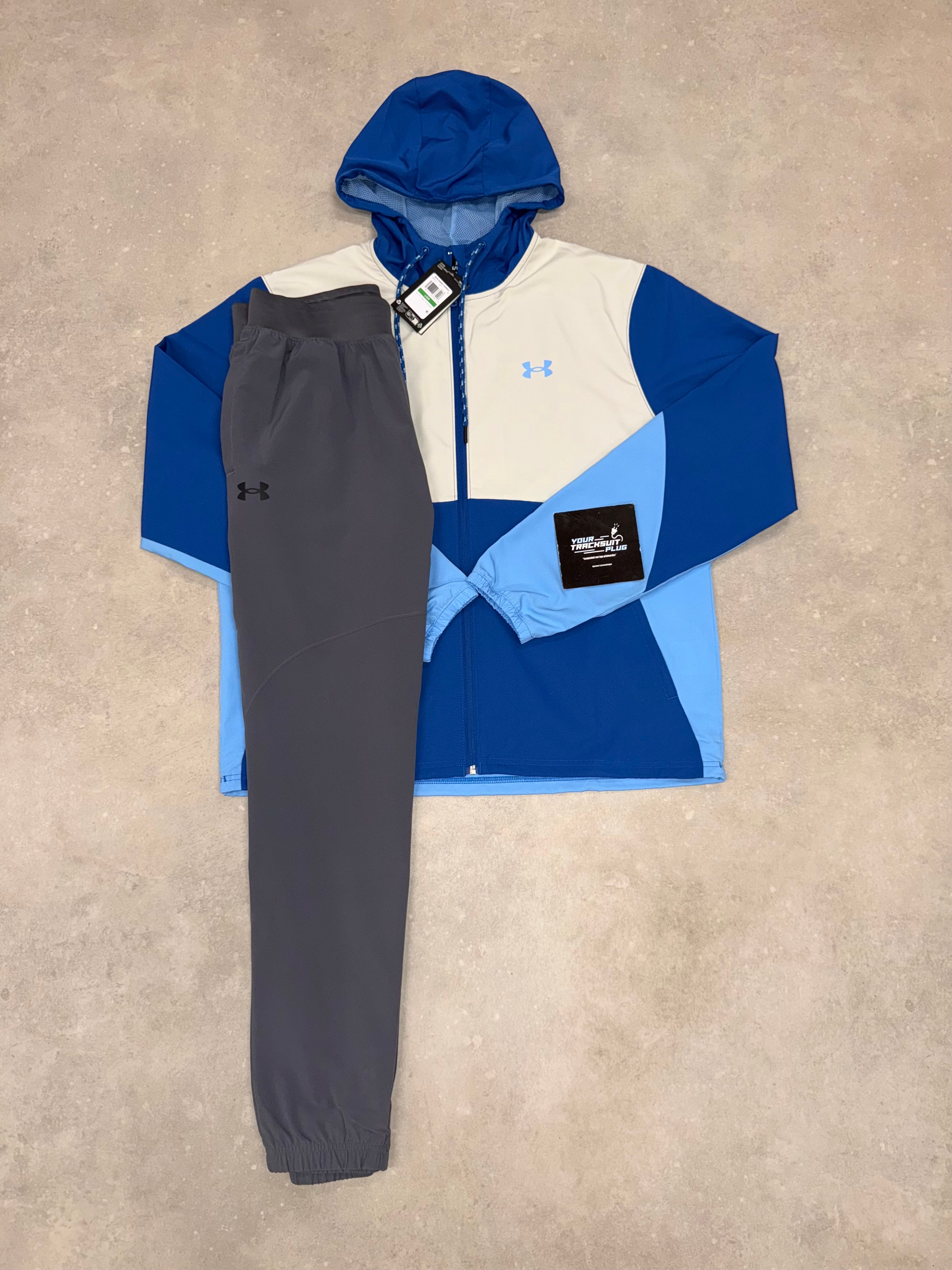 UNDER ARMOUR TRACKSUIT // BLUE & GREY