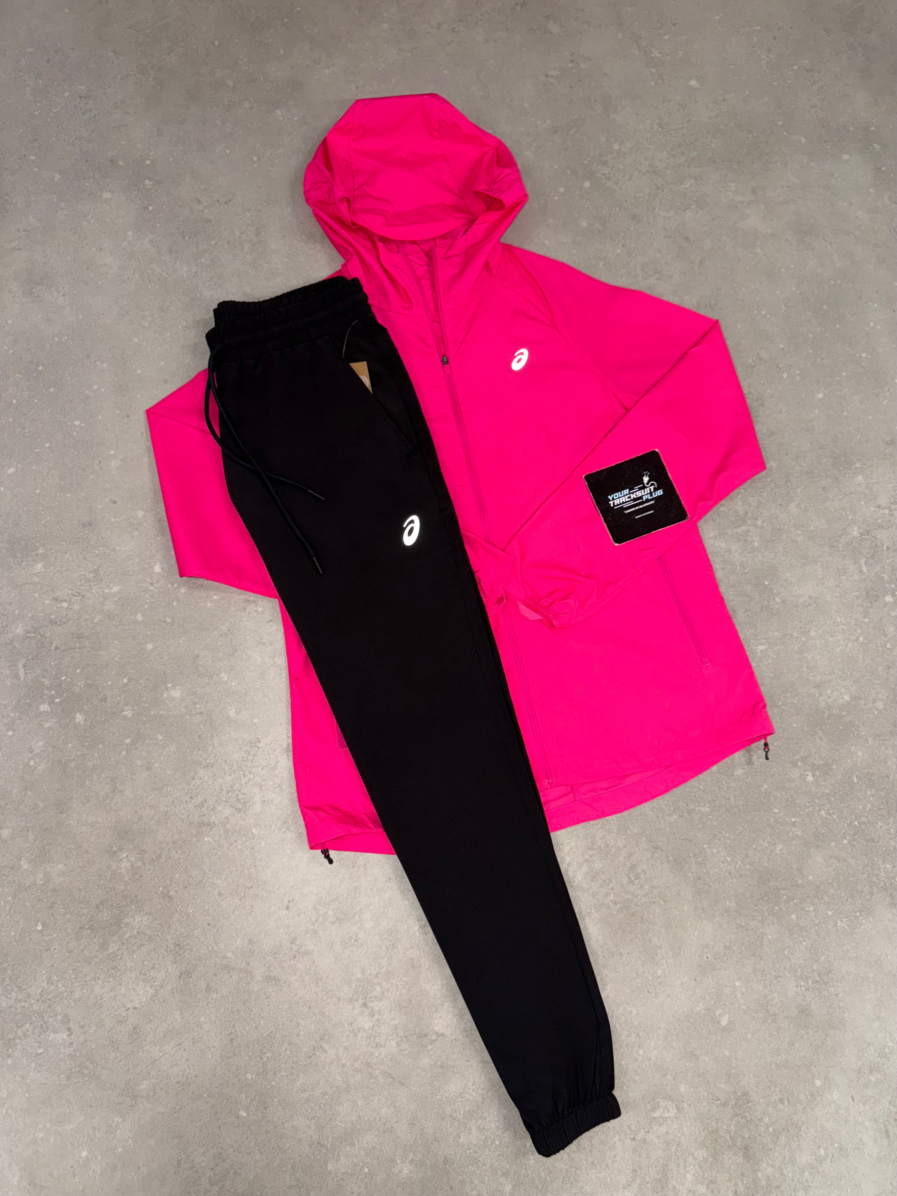 ASICS PINK & BLACK TRACKSUIT // VERY EXCLUSIVE