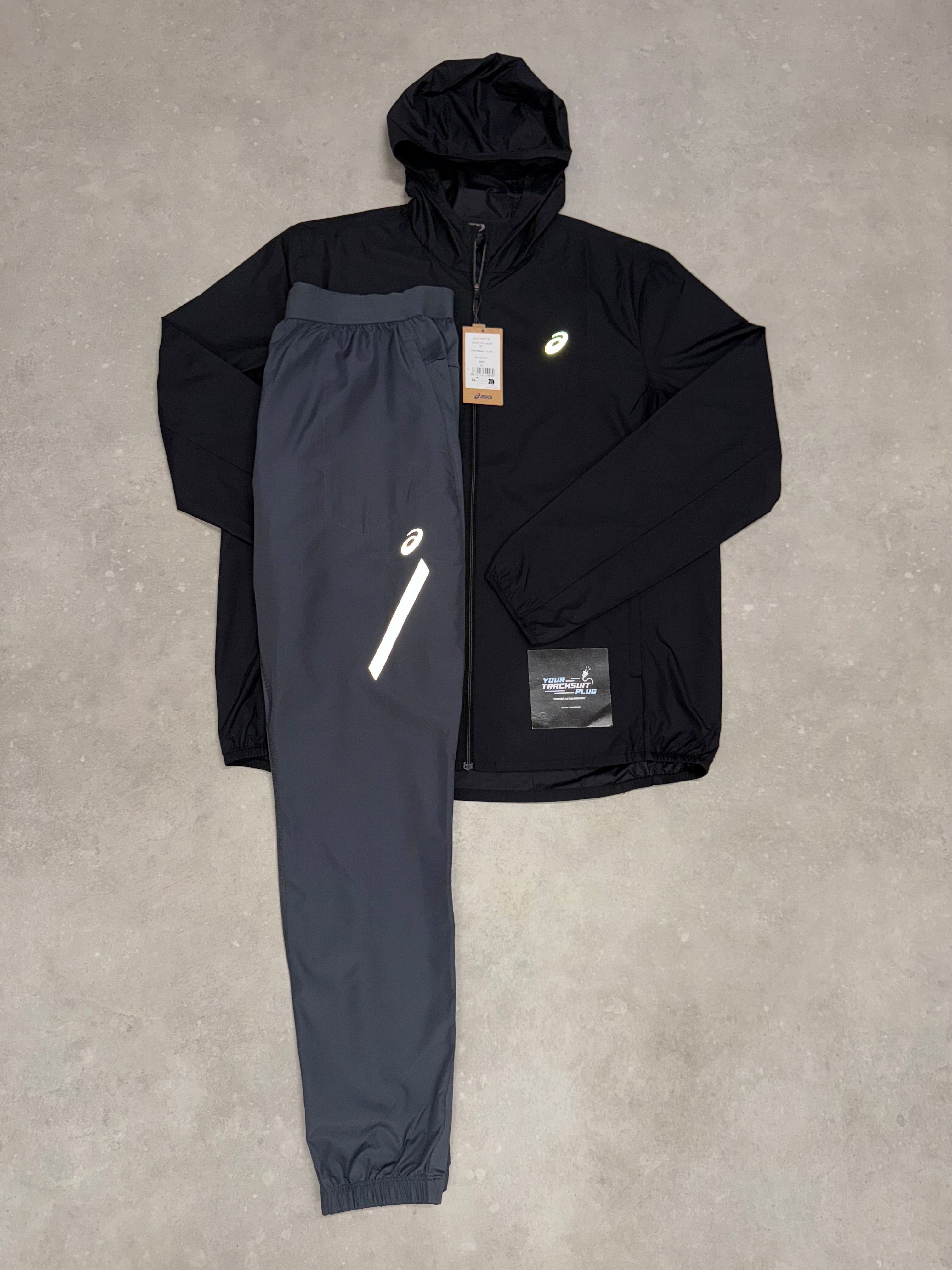 ASICS LITE SHOW TRACKSUIT // BLACK & GREY