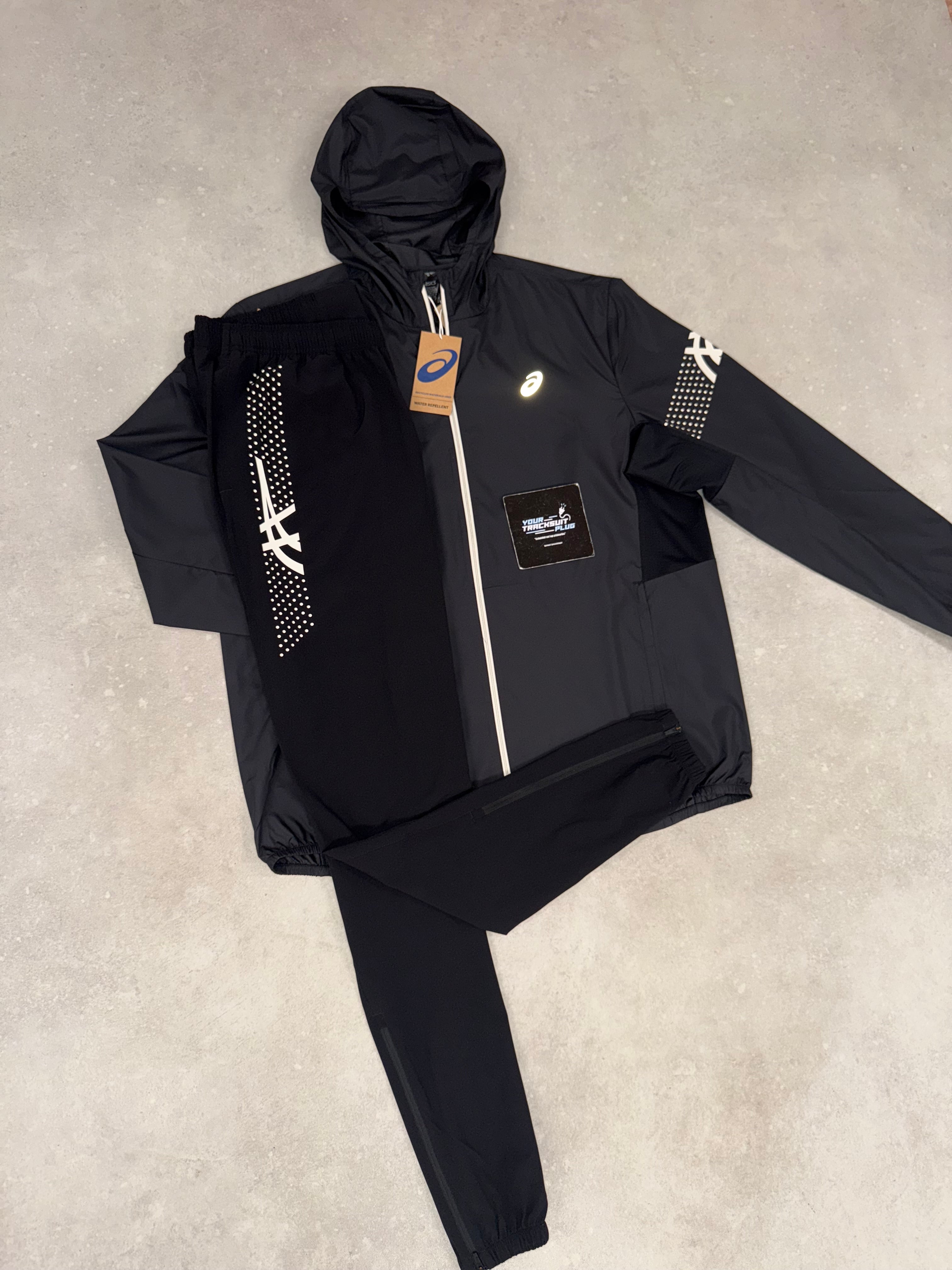 ASICS TRACKSUIT BLACK & WHITE