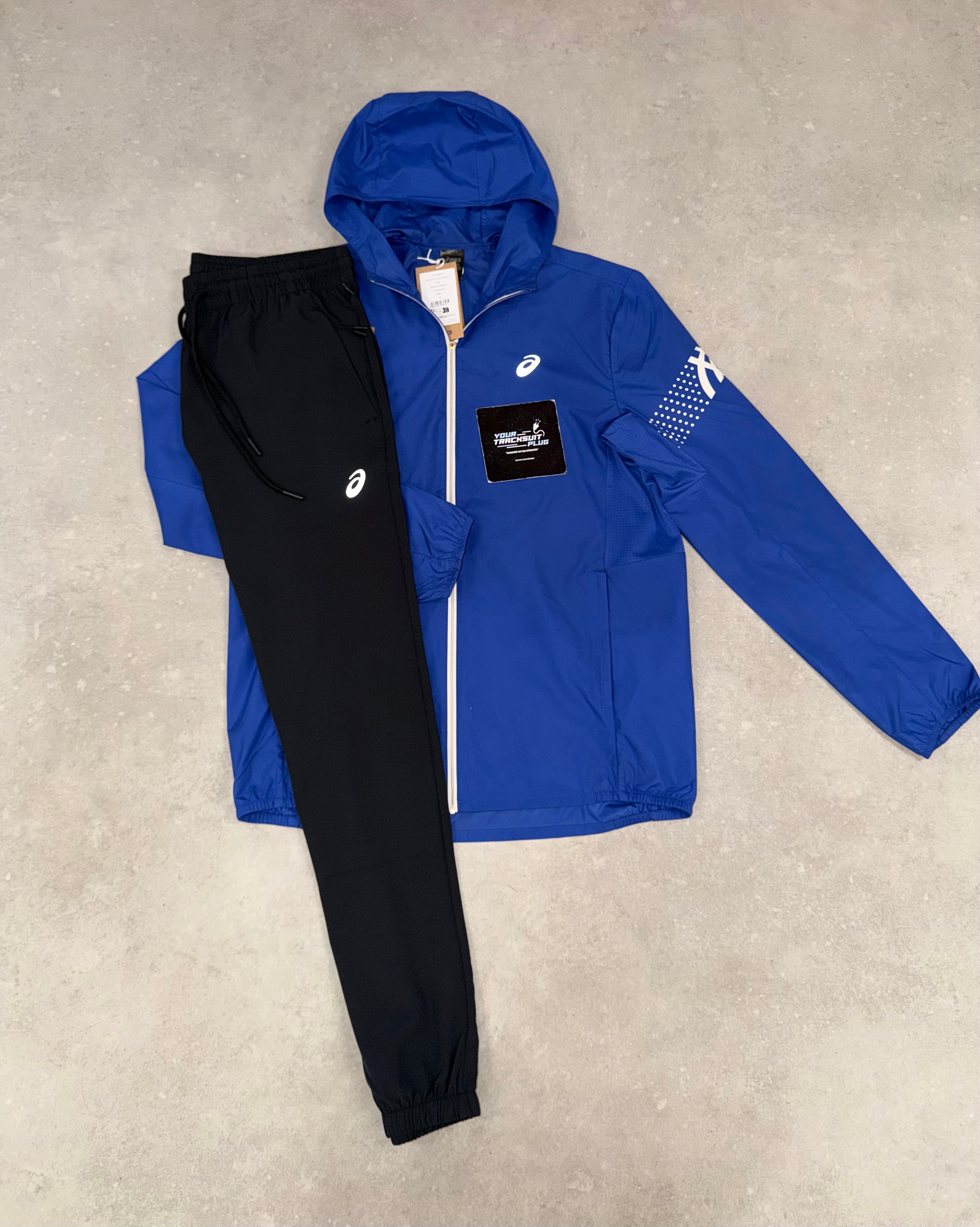 ASICS TRACKSUIT BLUE & BLACK
