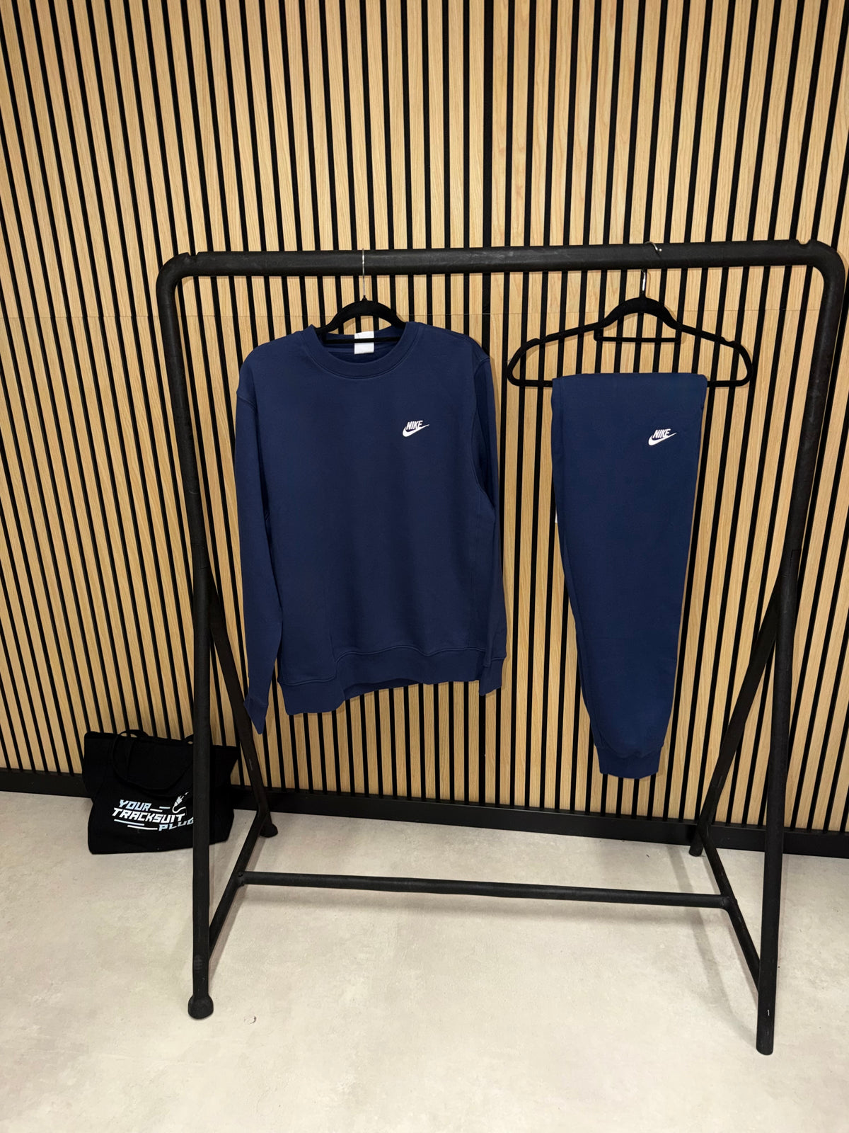 NIKE FLEECE NAVY BLUE SWEATER EDITION // TRACKSUIT