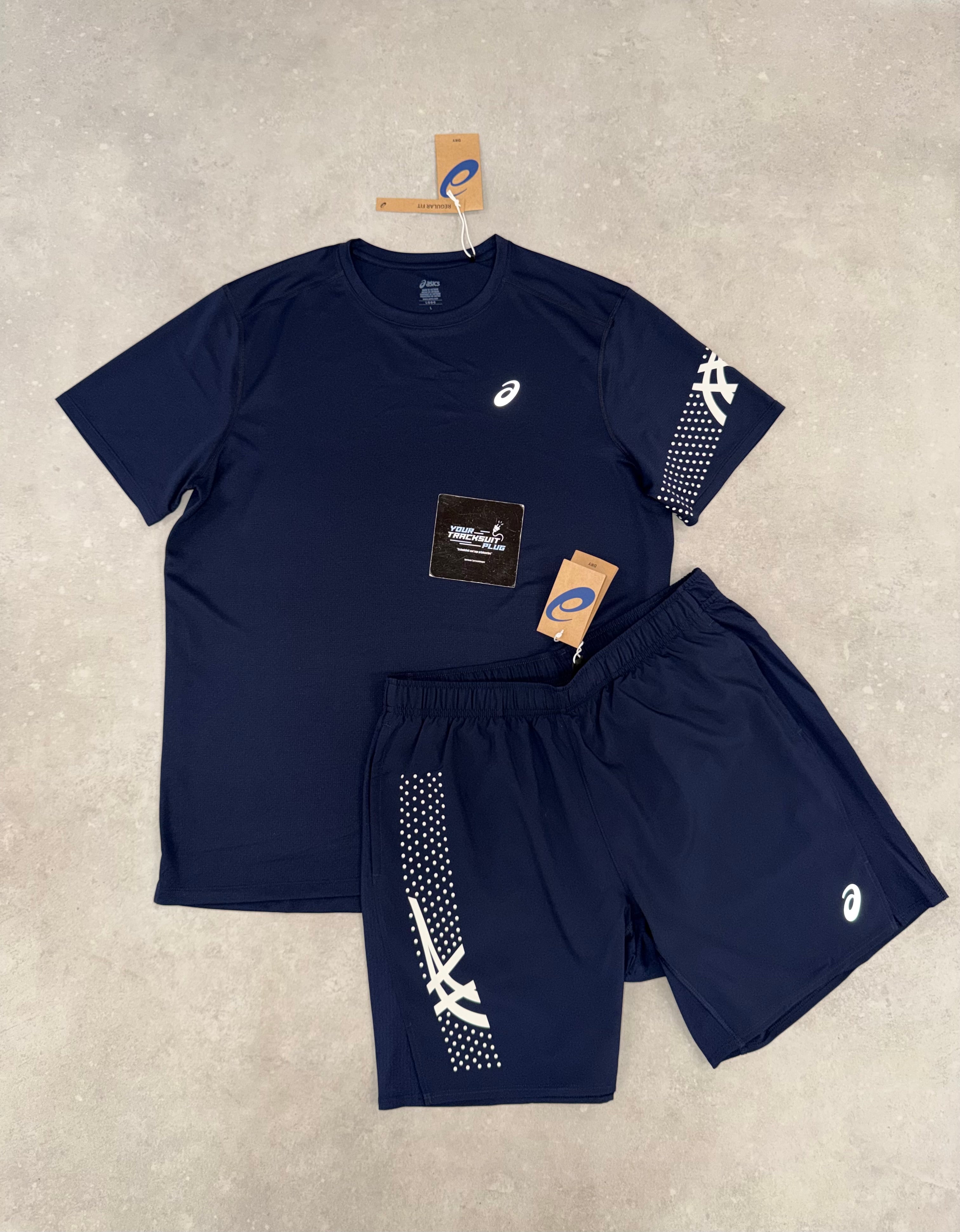 ASICS NAVY BLUE SUMMER SET // THE LATEST