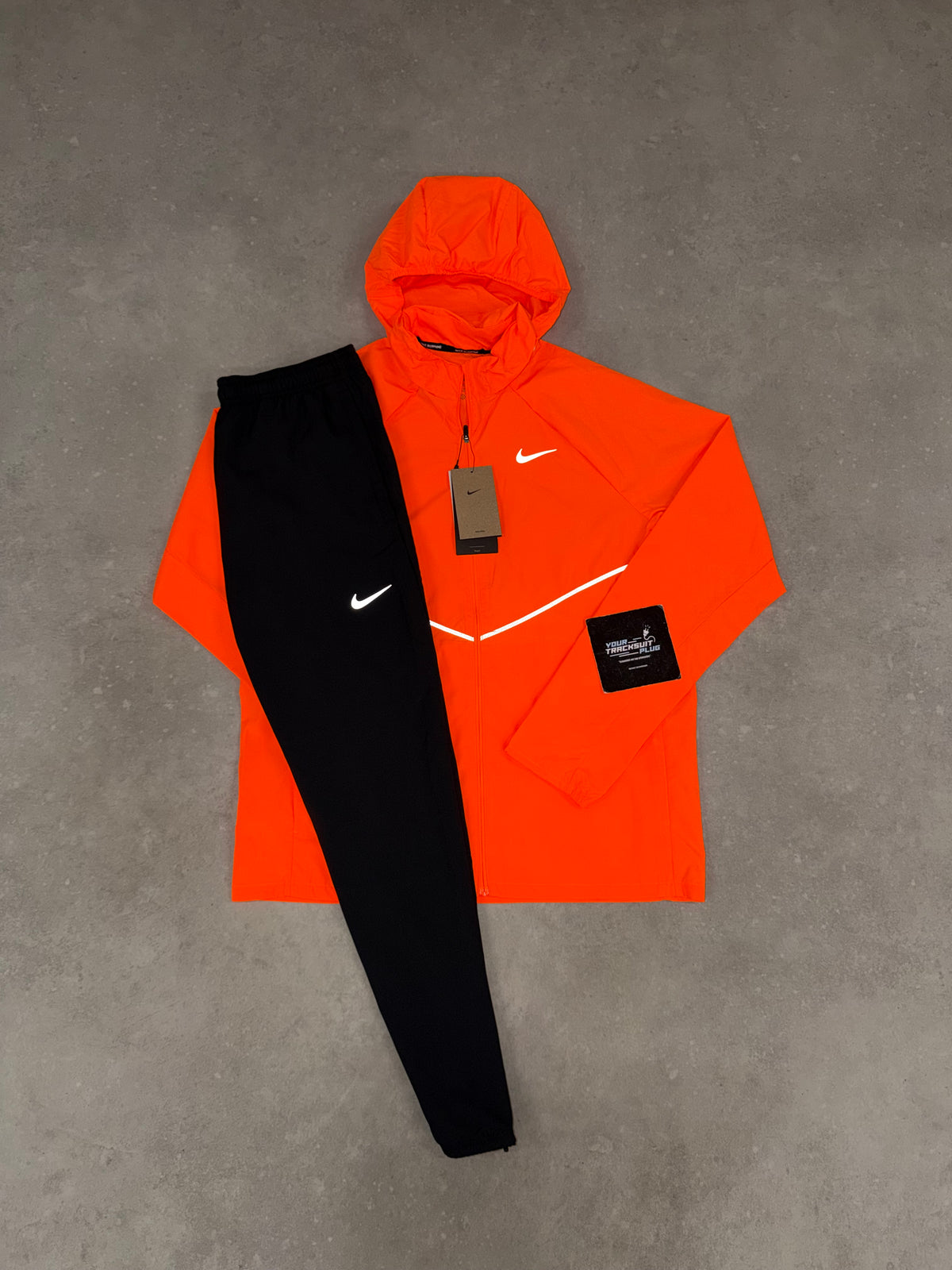 NIKE MILER ORANGE & BLACK TRACKSUIT // THE LATEST