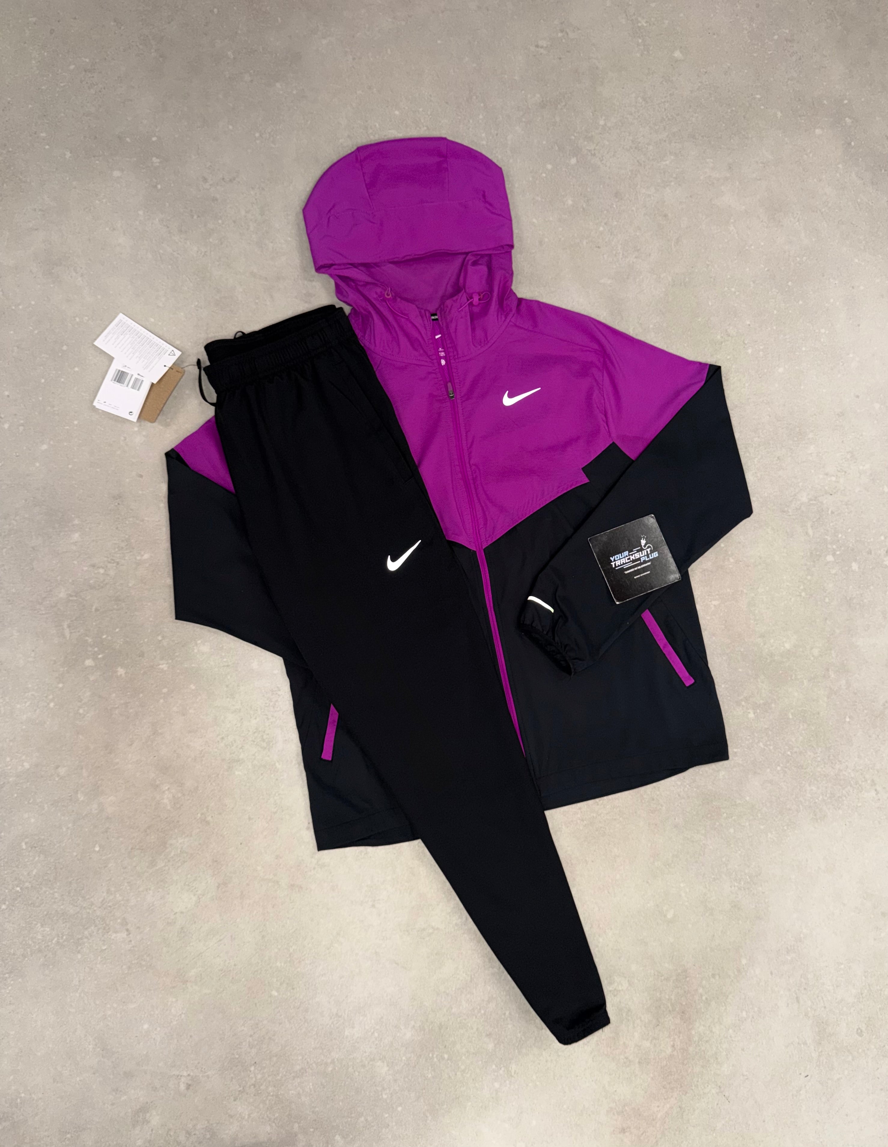 NIKE MILER TRACKSUIT PURPLE & BLACK // VERY EXCLUSIVE